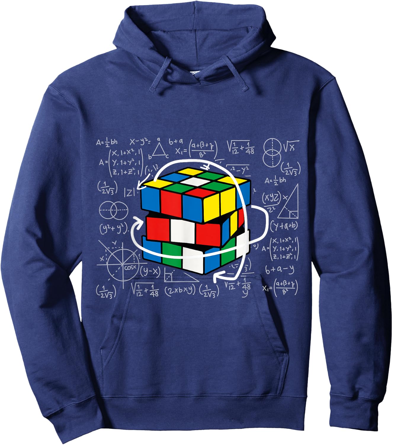 Competitive Puzzle Cube Math Lovers Speed Cubing Hoodie - Hoodie | Navy
