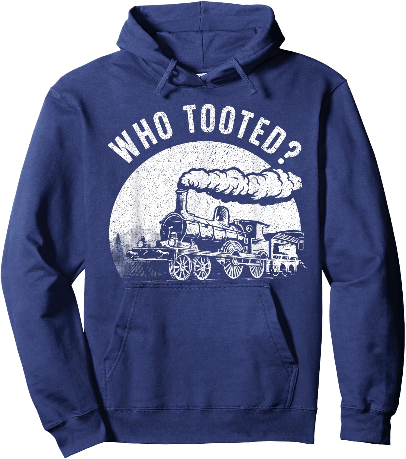 Cute Train Art Women Train Collector Railroad Lover Hoodie - Hoodie | Navy