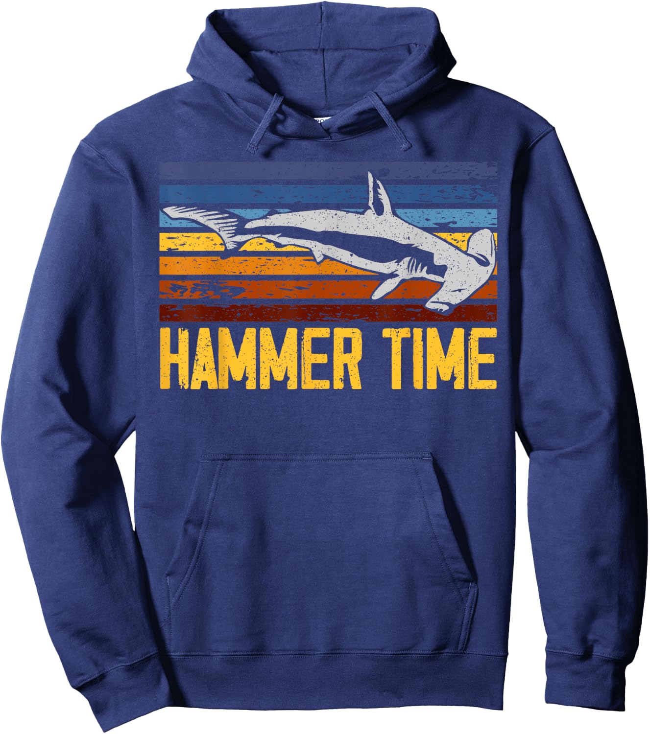 Hammer Time Hammerhead Shark Marine Biology Animal Hoodie - Hoodie | Navy