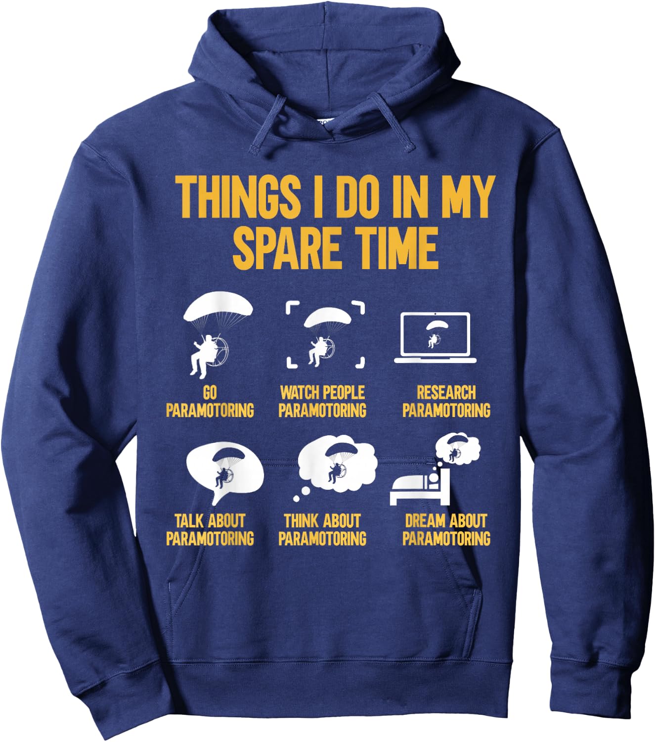 Parasol Flying Motorised Paraglider Hoodie - Hoodie | Navy