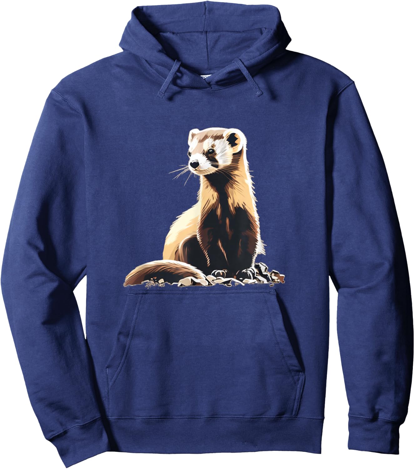 Cool black-footed Ferret Hoodie - Hoodie | Navy