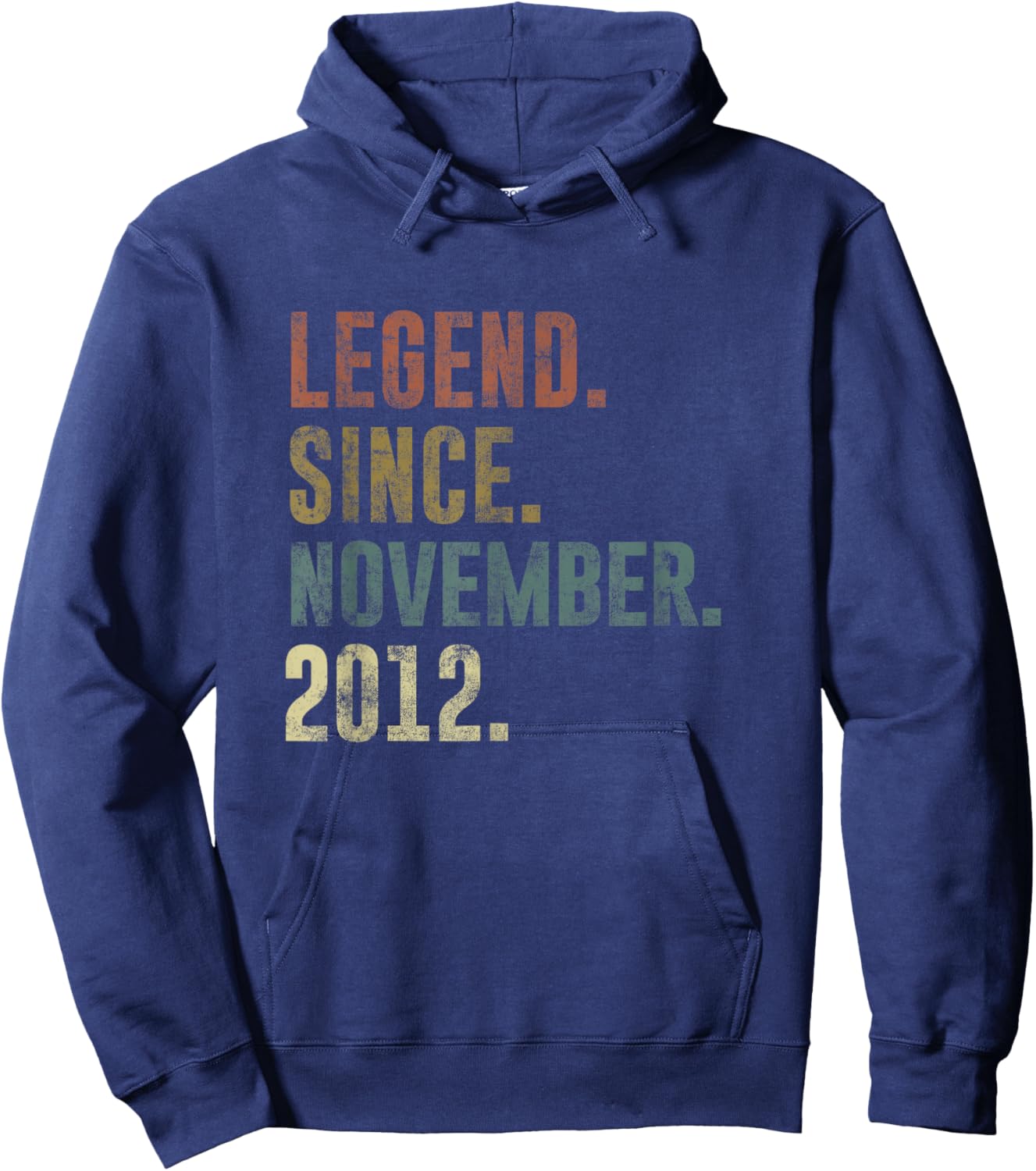 Funny 2012 13th Birthday Vintage Legend Since November 2012 Hoodie - Hoodie | Navy