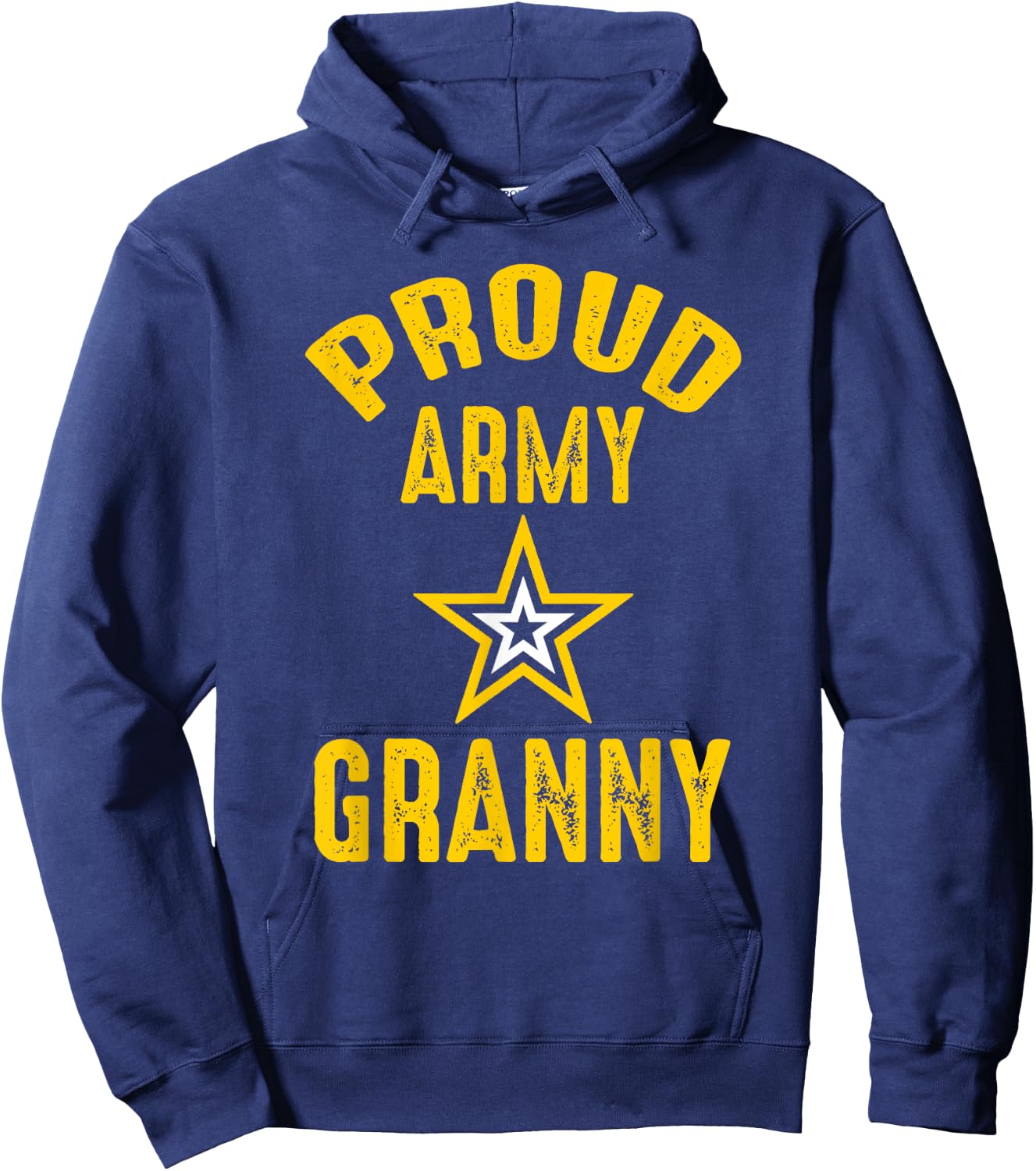 Vintage Proud Army GRANNY Veterans Family Reunion Match Hoodie - Hoodie | Navy