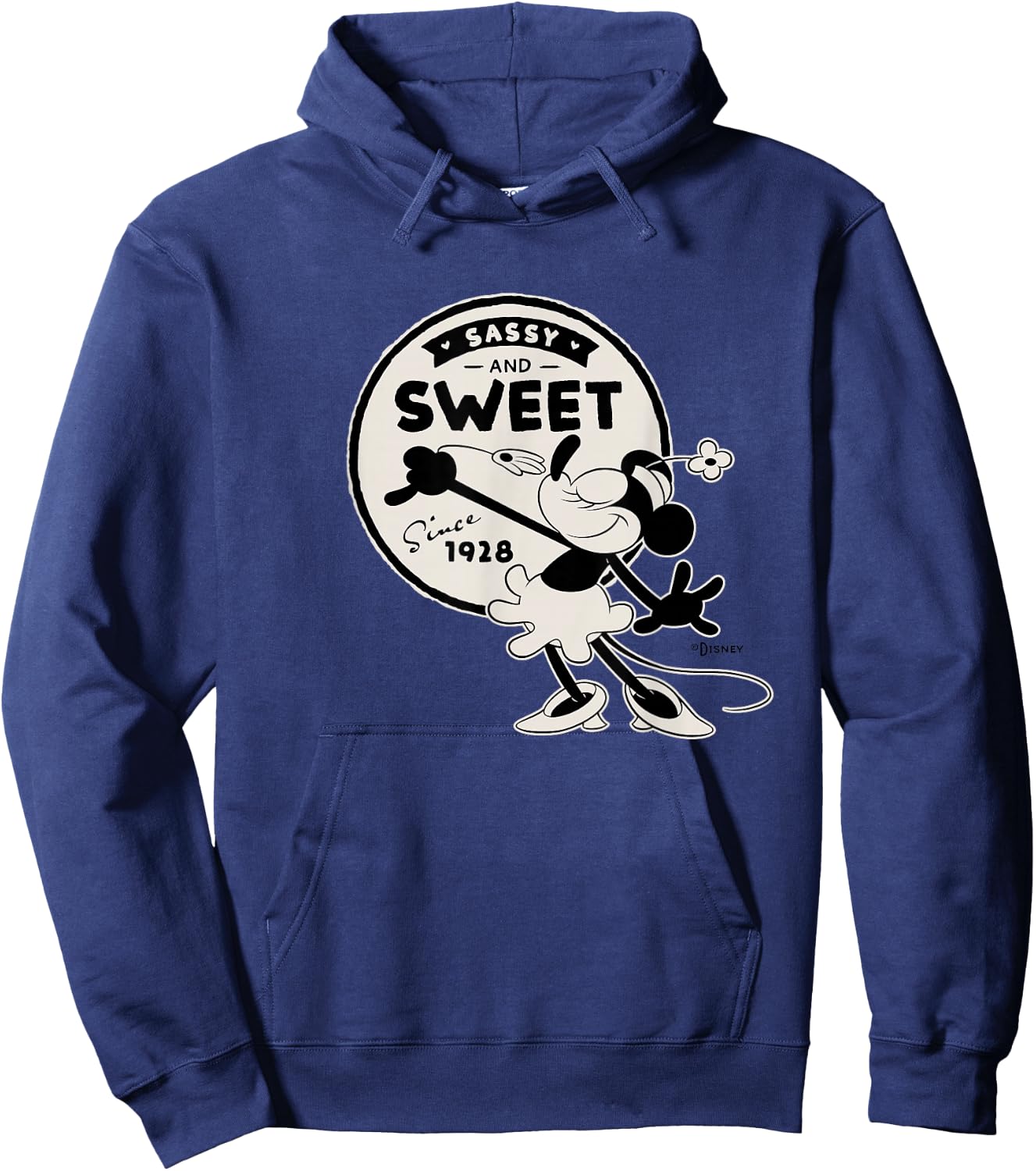 Disney 100 Minnie Mouse Sassy and Sweet Since 1928 D100 Hoodie - Hoodie | Navy