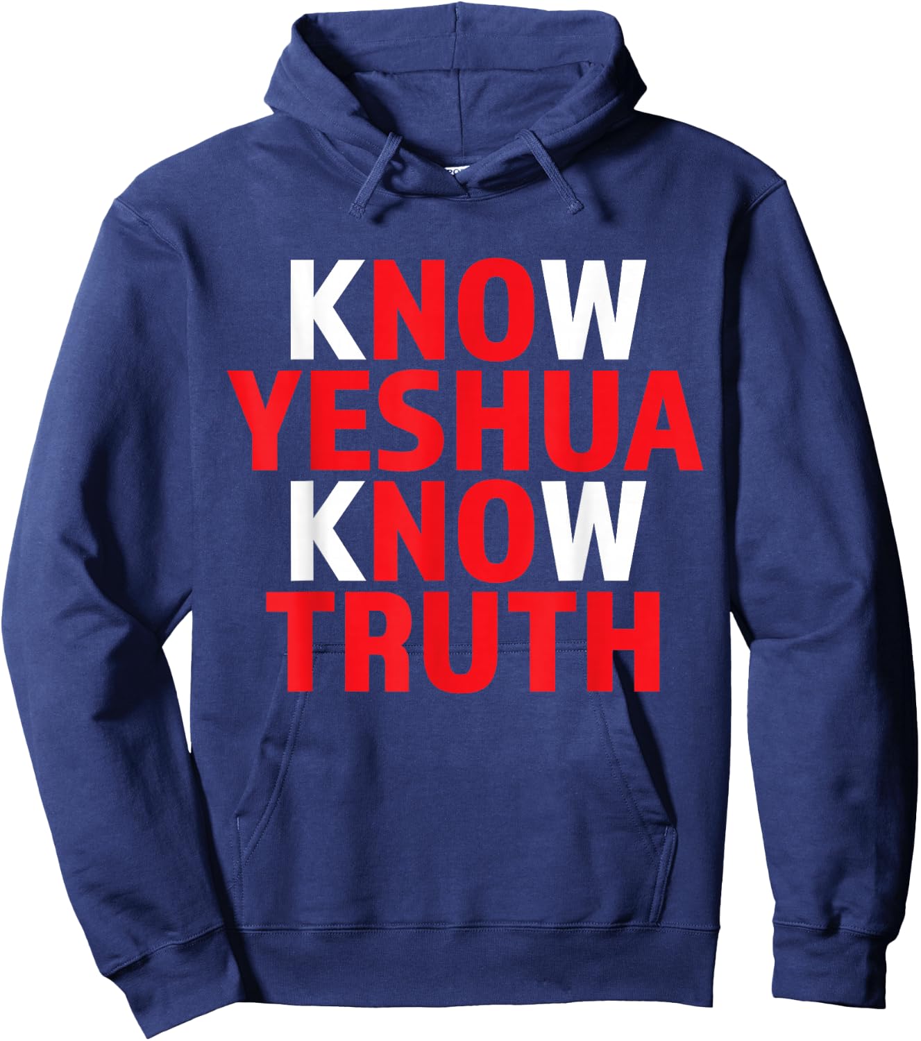 Yeshua Shirt Christian Faith Hebrew Name for Jesus Religious Hoodie - Hoodie | Navy