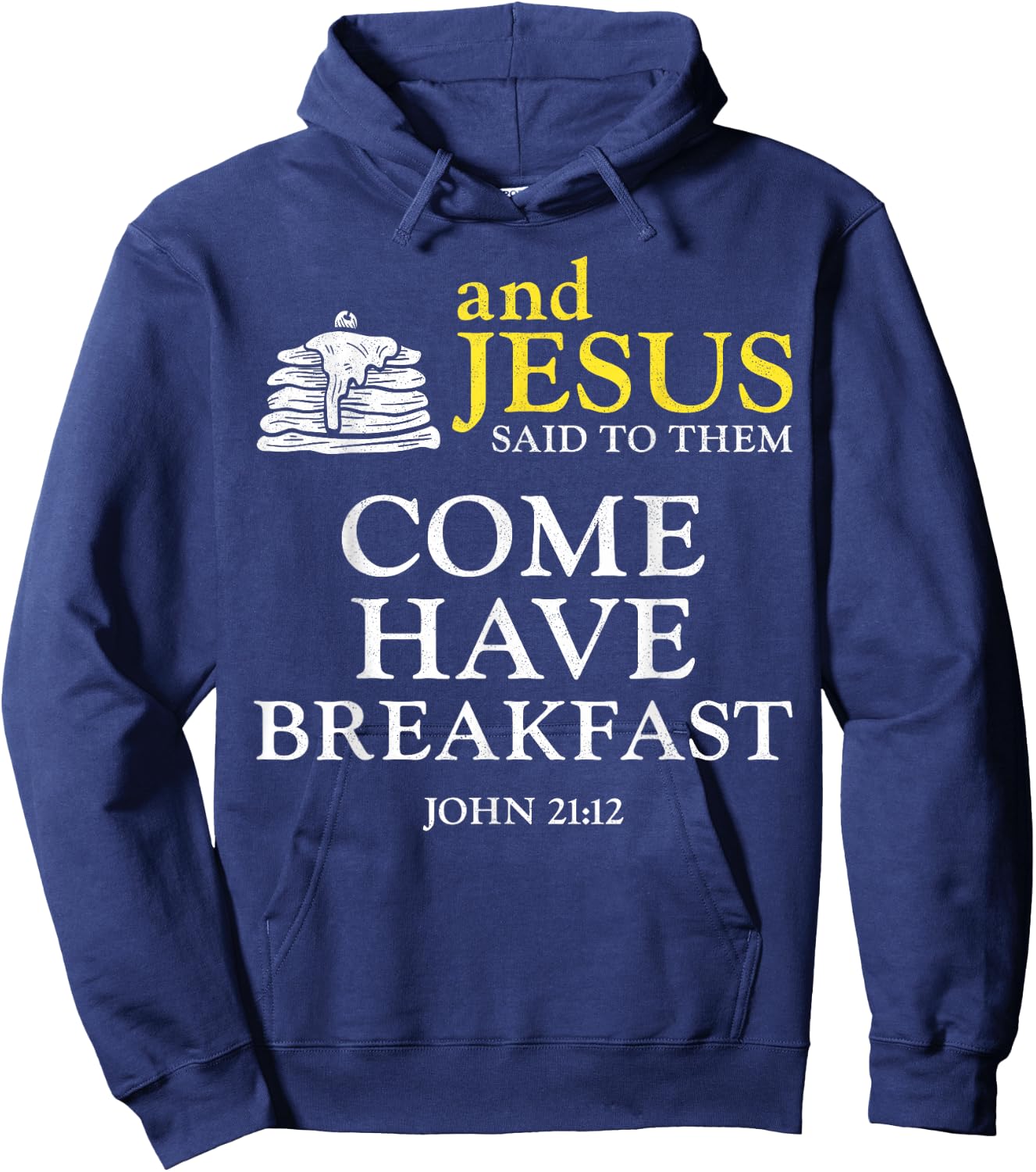Pancake Lover Kids Bible Quote Faith Christian And Jesus Hoodie - Hoodie | Navy