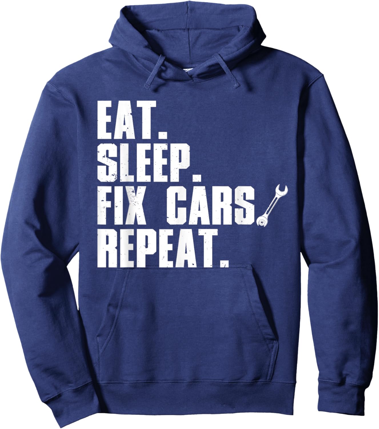 Funny Mechanic Dad Auto Garage Automobile Car Lover Hoodie - Hoodie | Navy