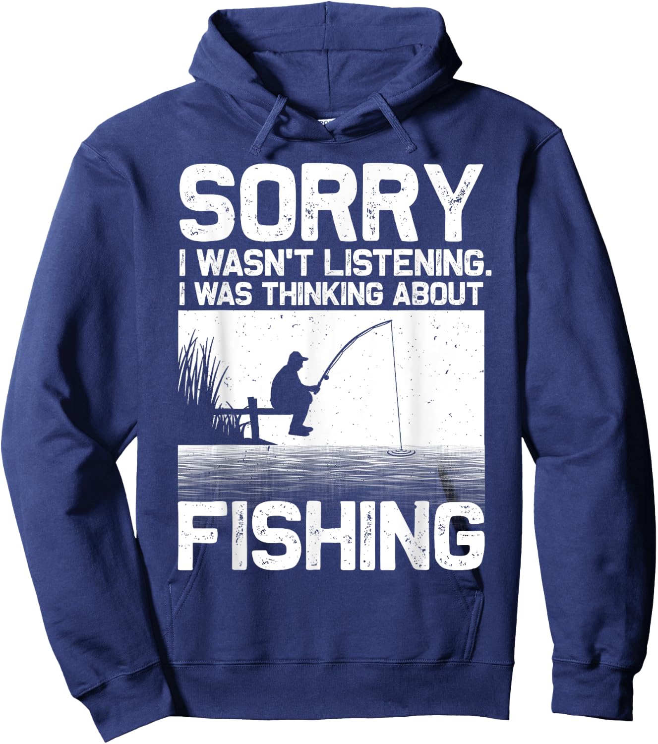Funny Fishing Art Women Trout Bass Fisherman Fishing Hoodie - Hoodie | Navy