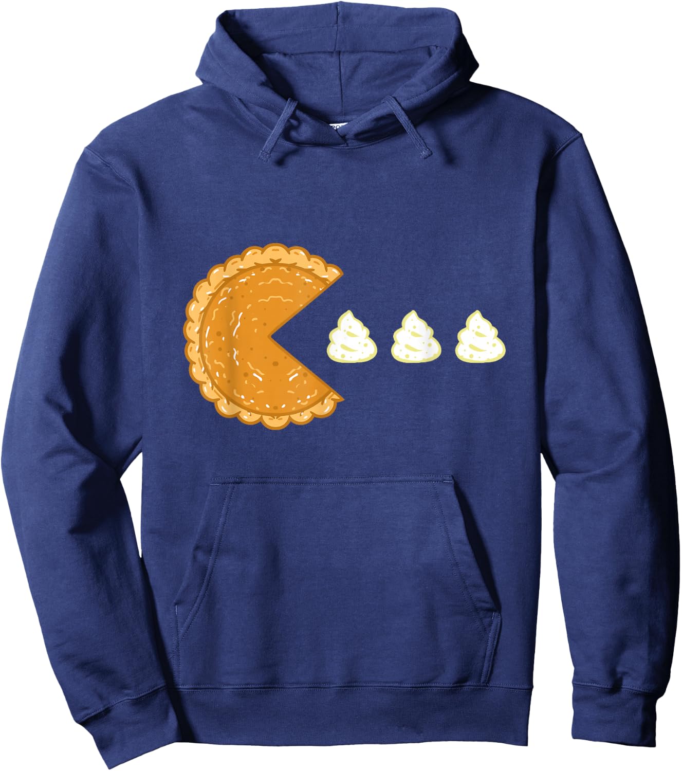 Pumpkin Pie Gamer Thanksgiving Gaming Men Women Kids Boys Hoodie - Hoodie | Navy