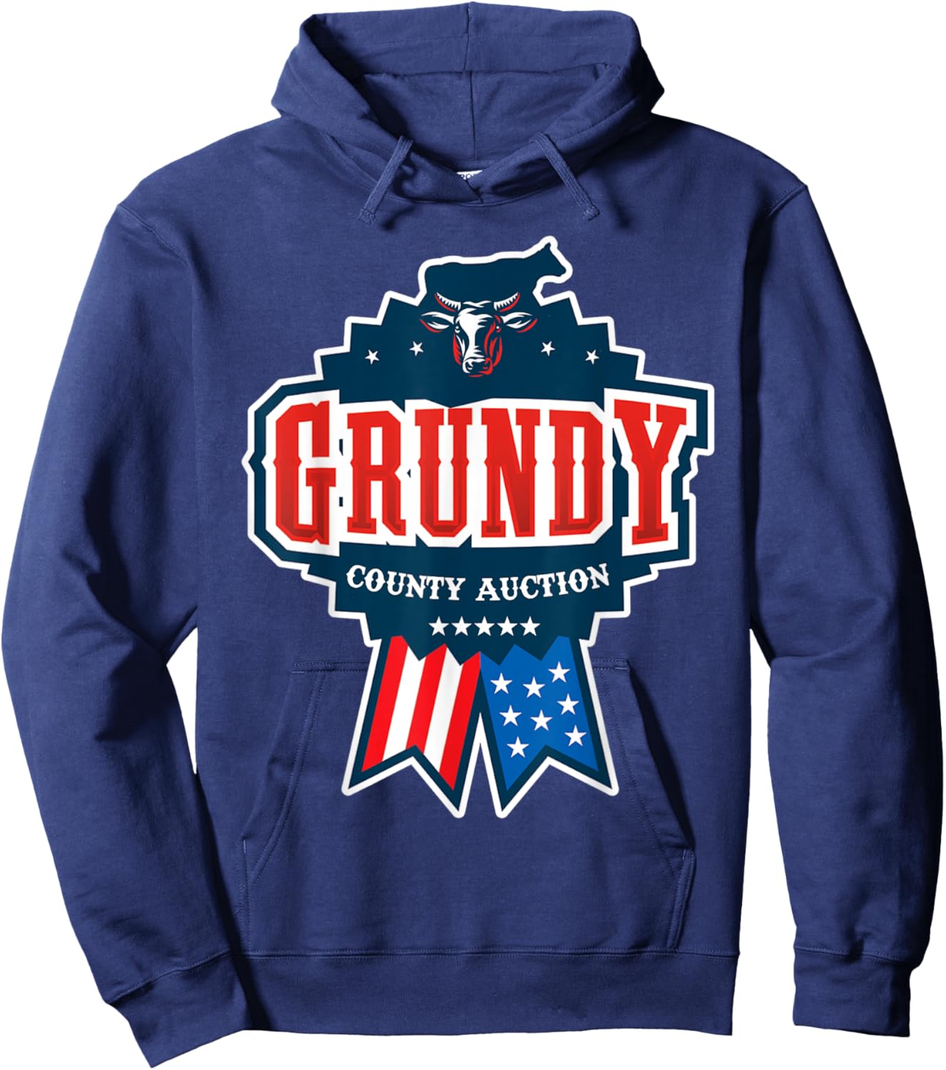 Grundy County Auction Hoodie - Hoodie | Navy