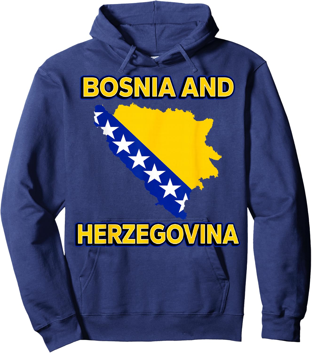 Bosnian And Herzegovina Flag Men Women Kids Bosniak Hoodie - Hoodie | Navy