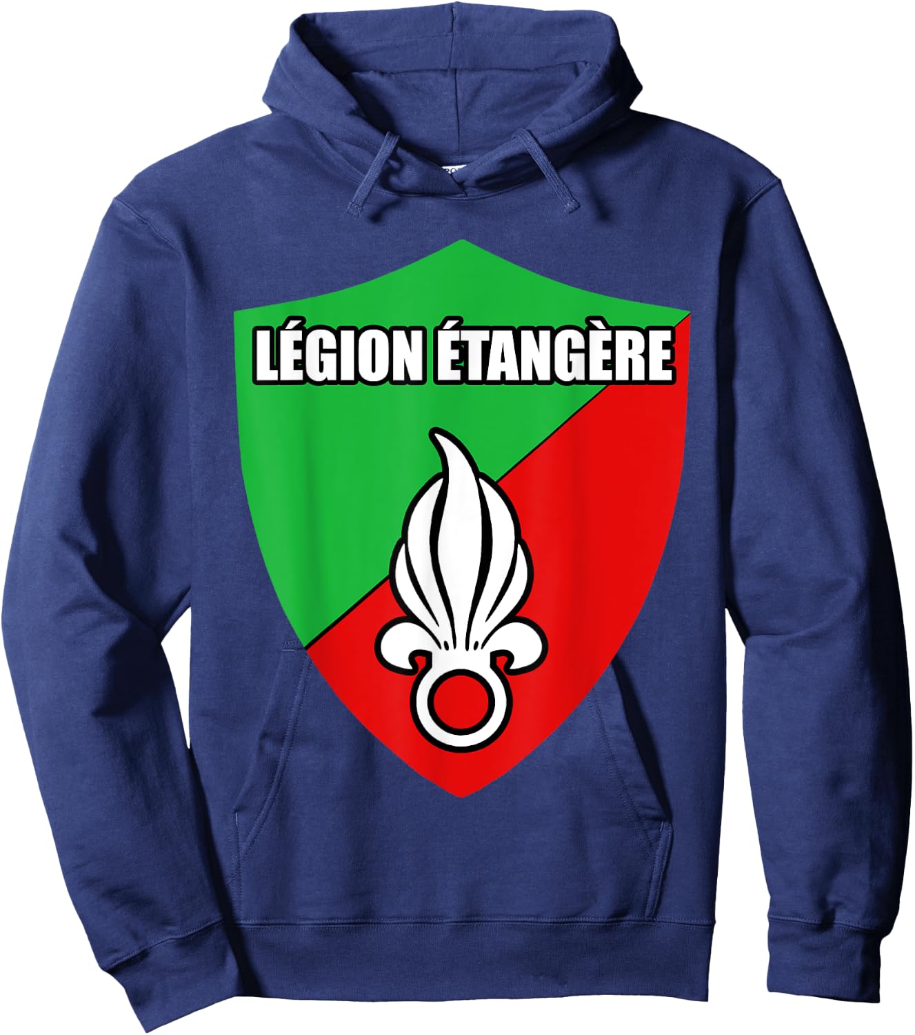France Foreign Legion Etangere Military Crest Hoodie - Hoodie | Navy