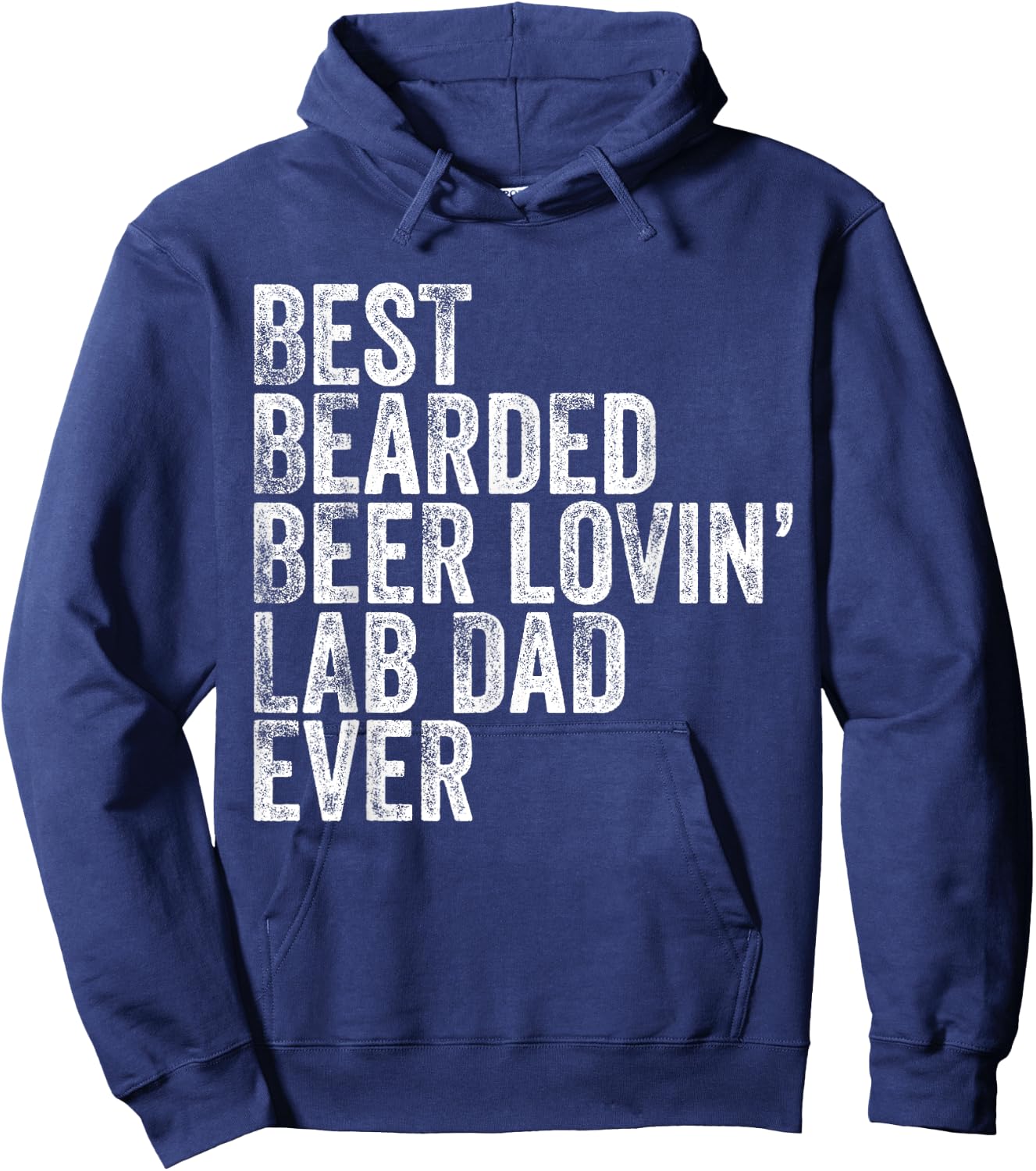 Best Bearded Beer Lovin Labrador Retriever Lab Dad Dog Owner Men Hoodie - Hoodie | Navy