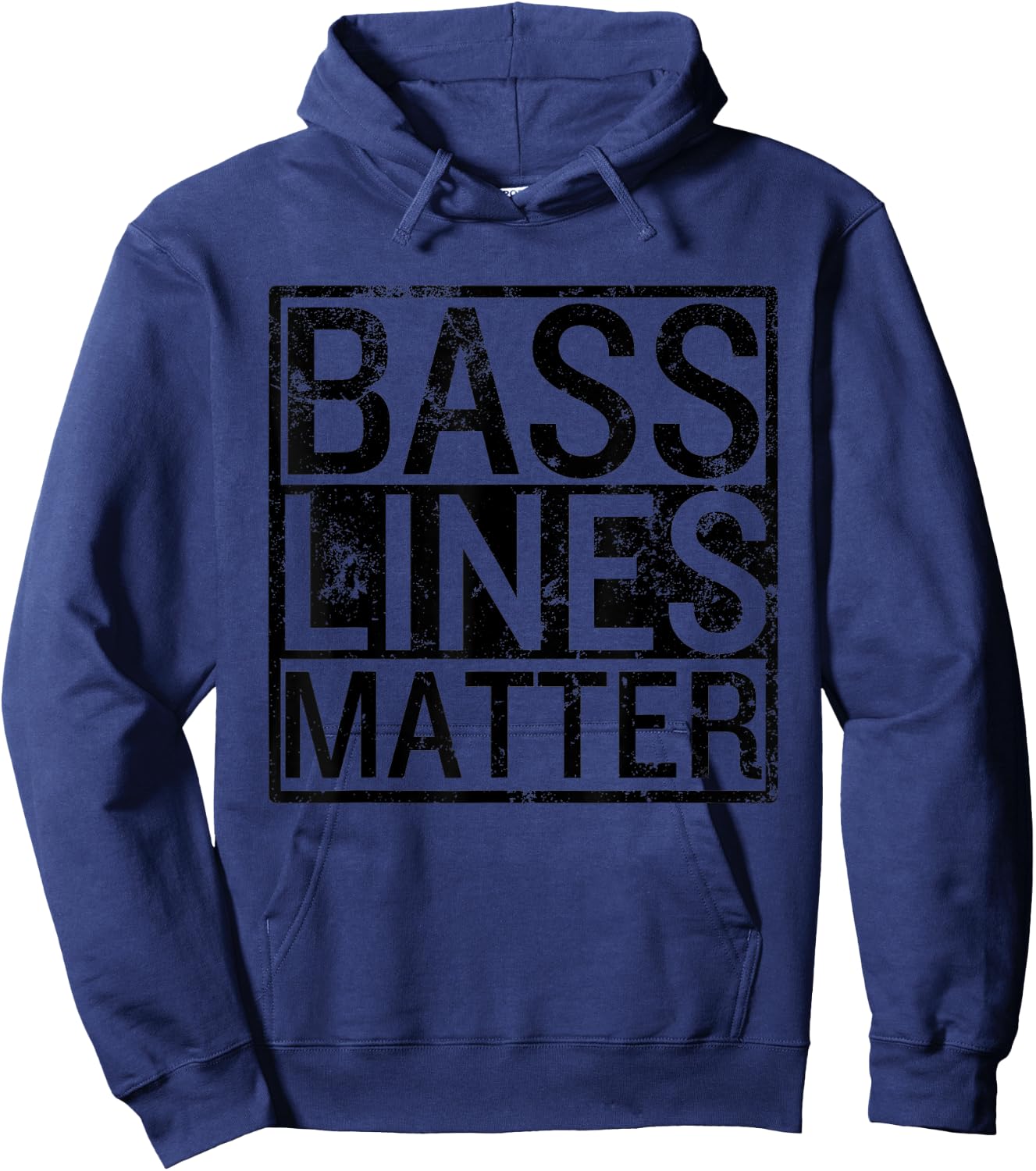 Funny Bass Guitarist Player Band Bassist Bass Lines Matter Hoodie - Hoodie | Navy