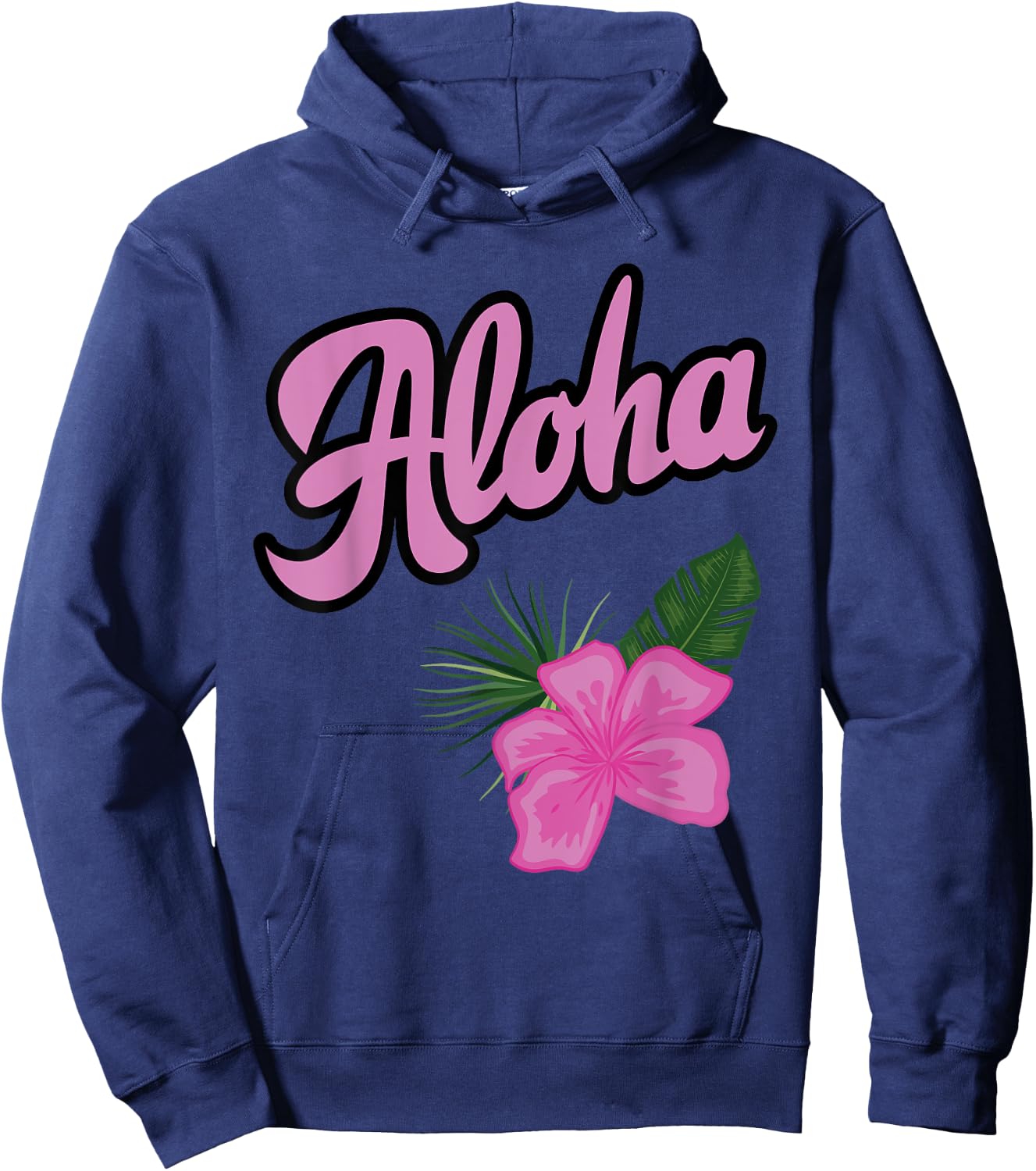 Hawaii Aloha Hibiscus Hawaiian Party Hoodie - Hoodie | Navy