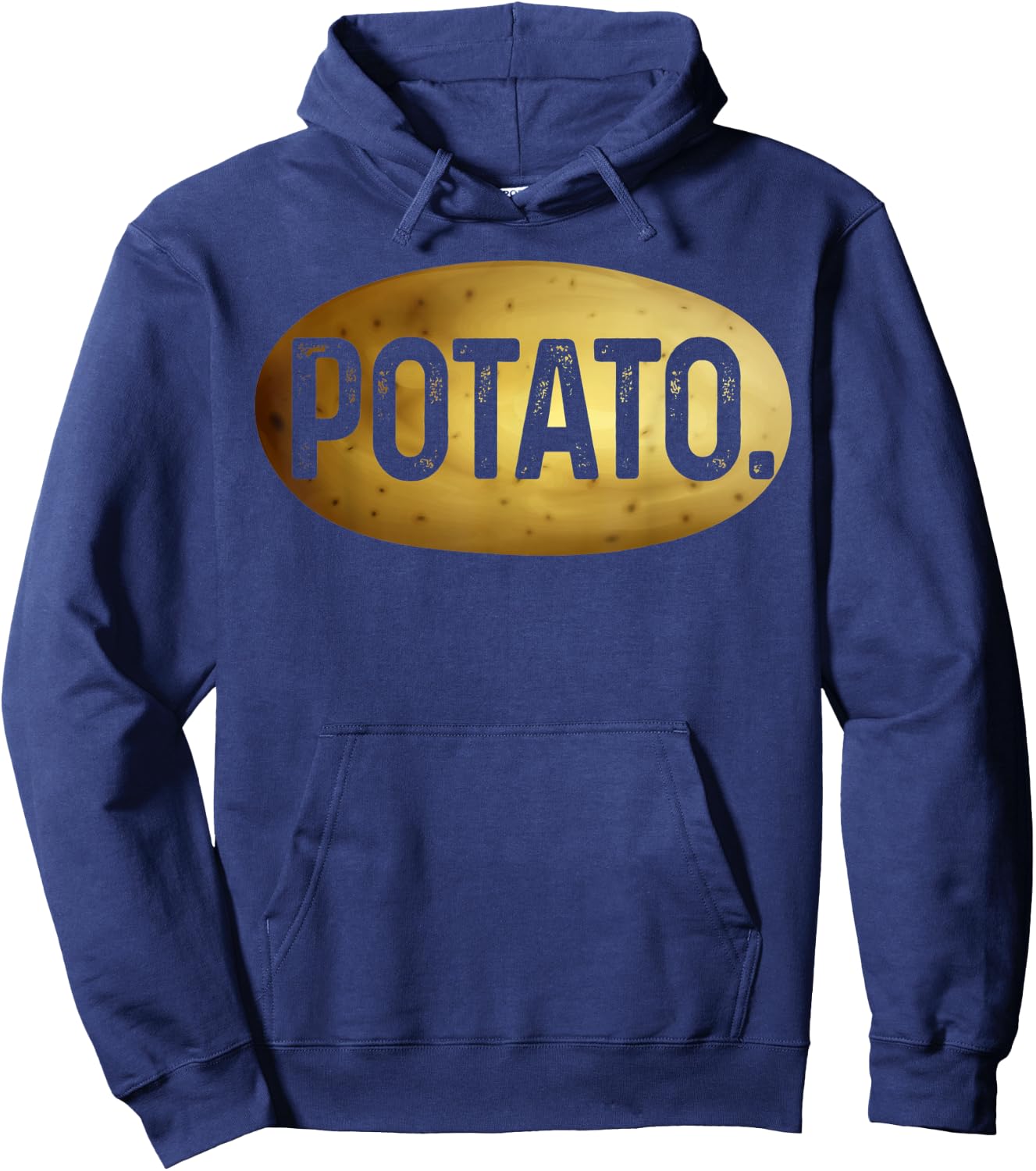 Simple Potato Vegetable Potato Lover Vegan Halloween Costume Hoodie - Hoodie | Navy