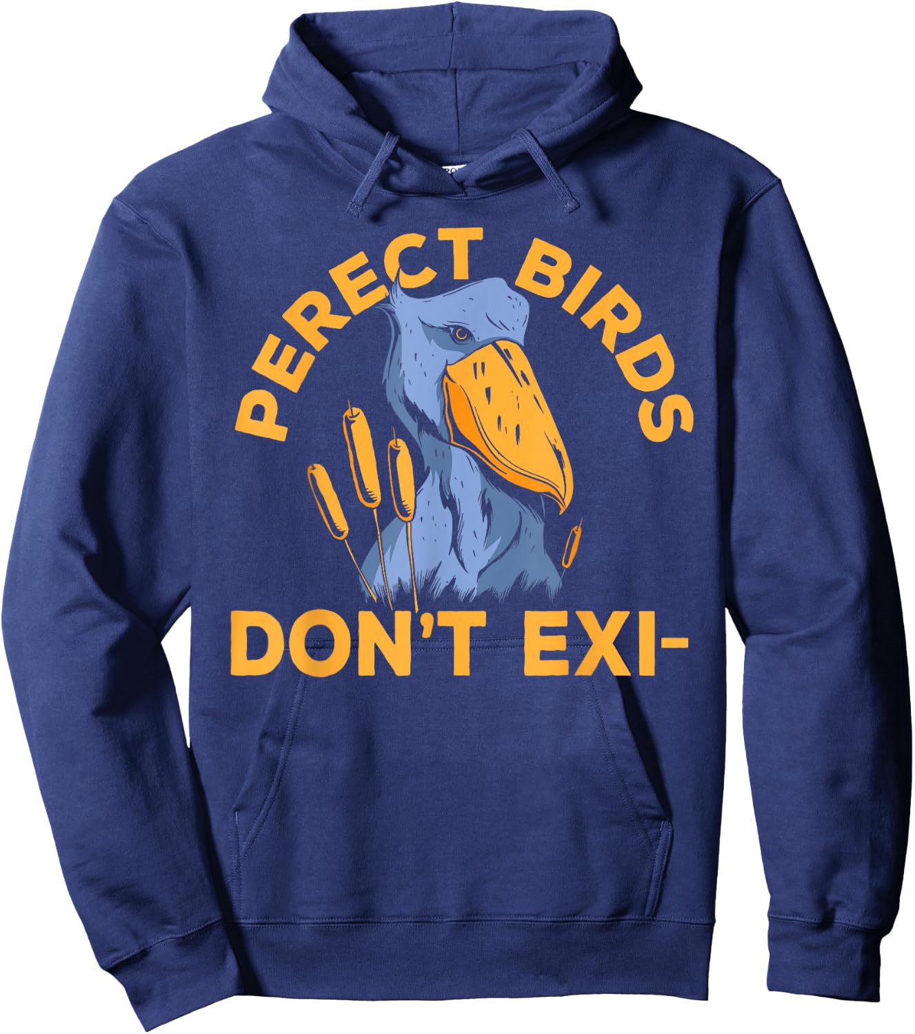Shoebill Stork Hoodie - Hoodie | Navy