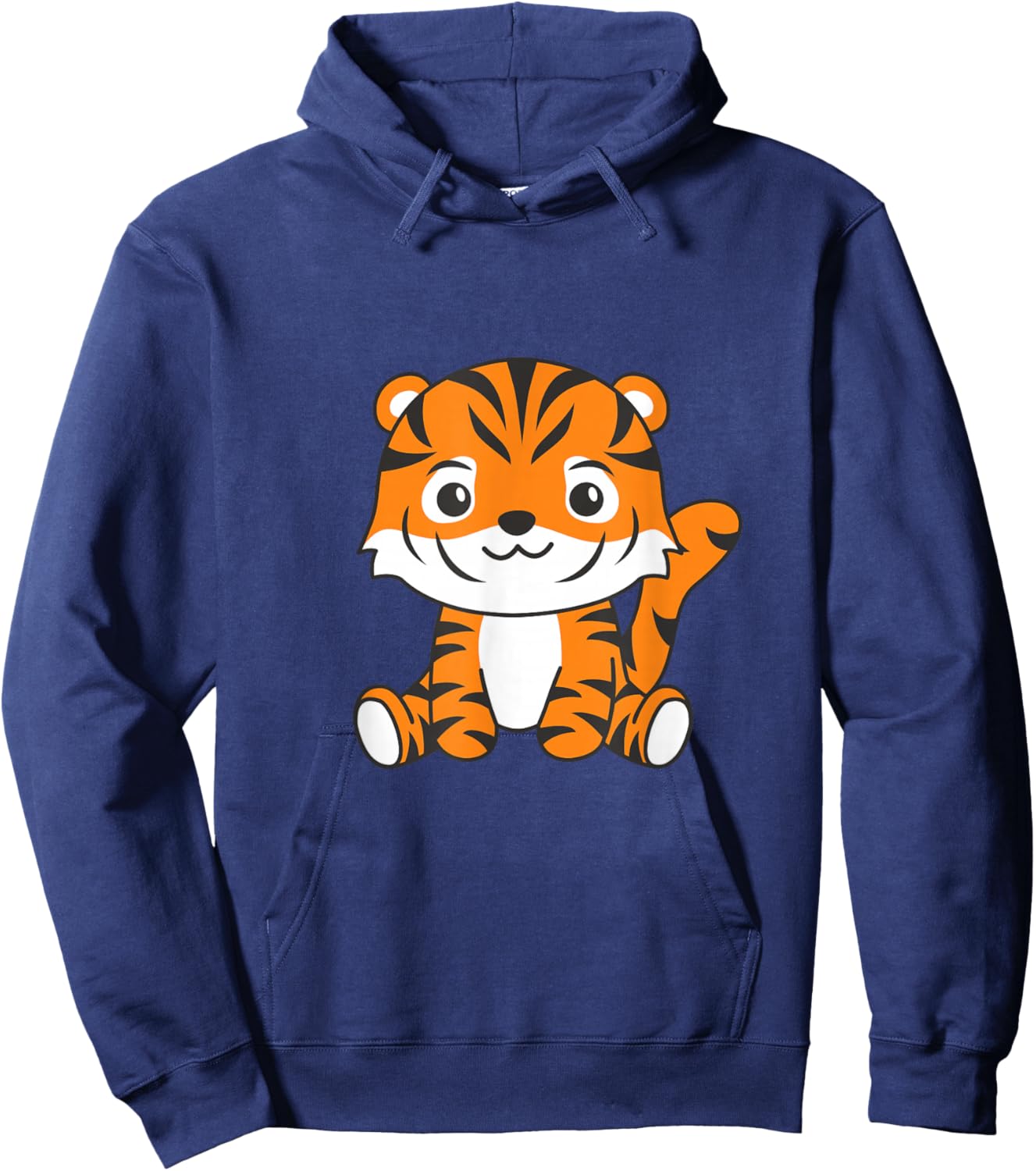 Tiger cute animals for children, manga tiger Hoodie - Hoodie | Navy
