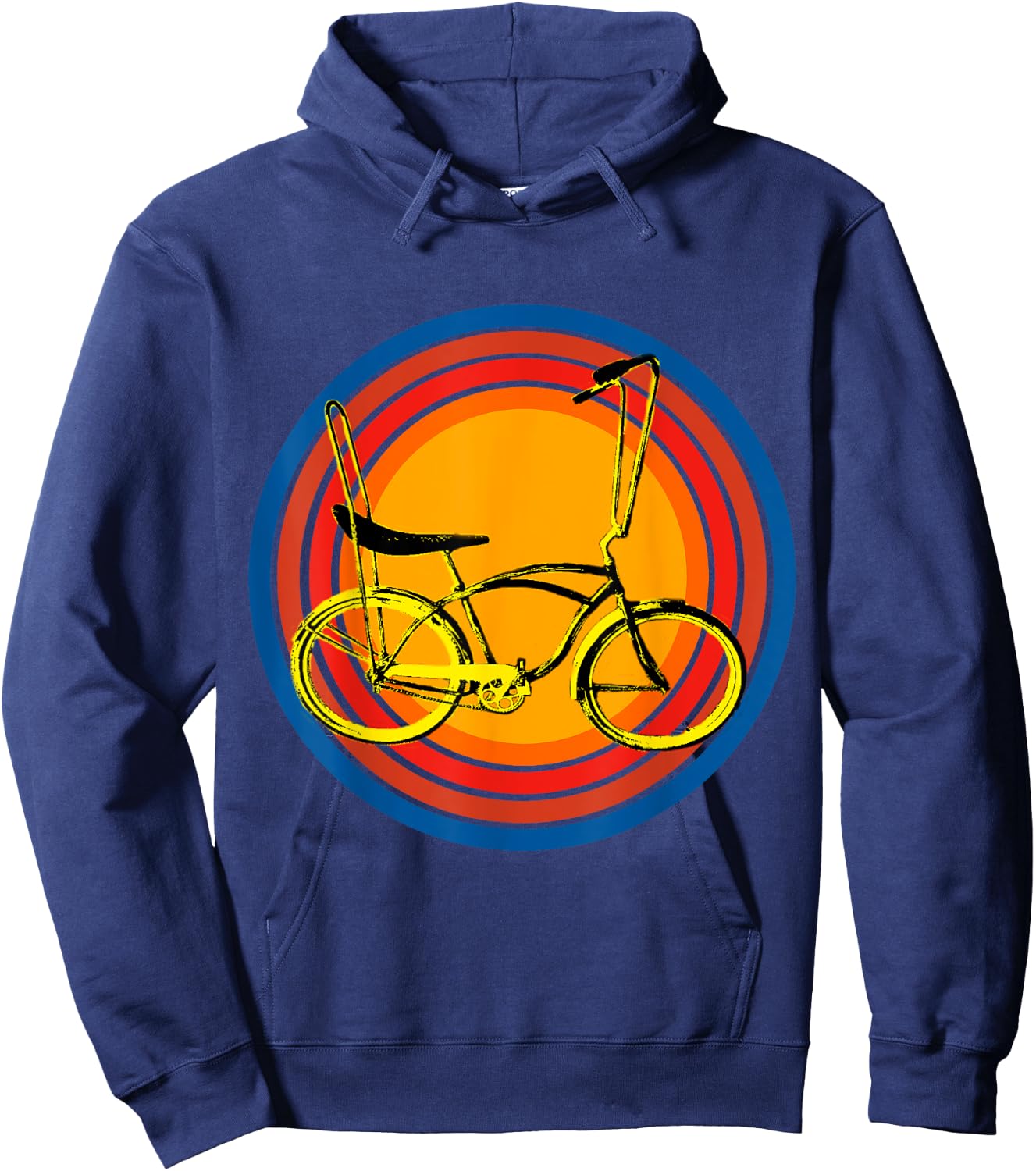 Vintage Retro Banana Seat Low Rider Bike Hoodie - Hoodie | Navy
