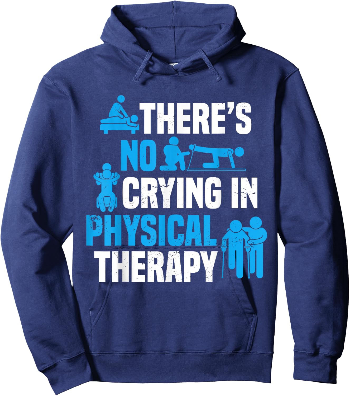 Funny Physiotherapy PT Physical Therapy Physical Therapist Hoodie - Hoodie | Navy