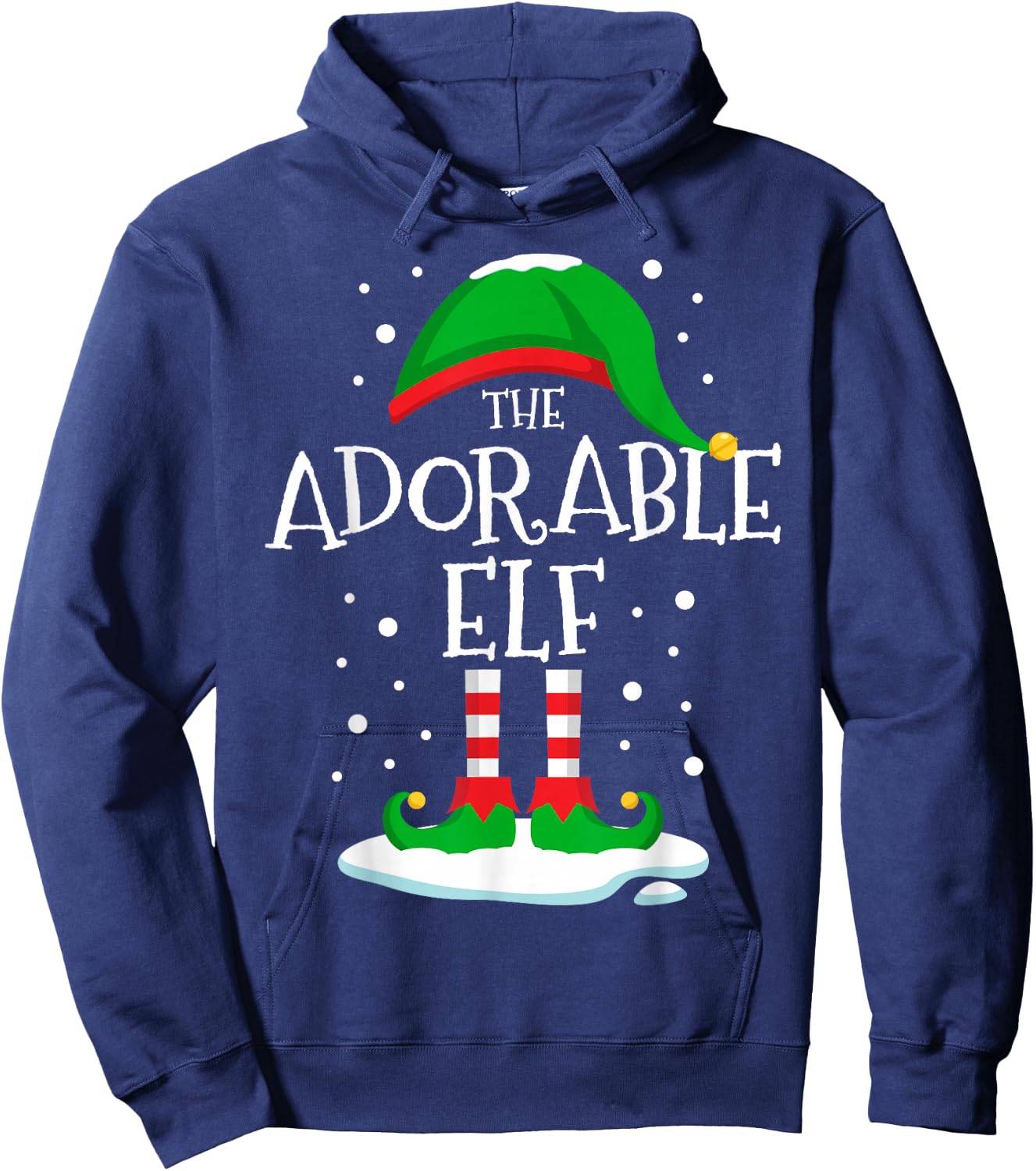 The Adorable Elf Christmas Family Matching Xmas Group Funny Hoodie - Hoodie | Navy