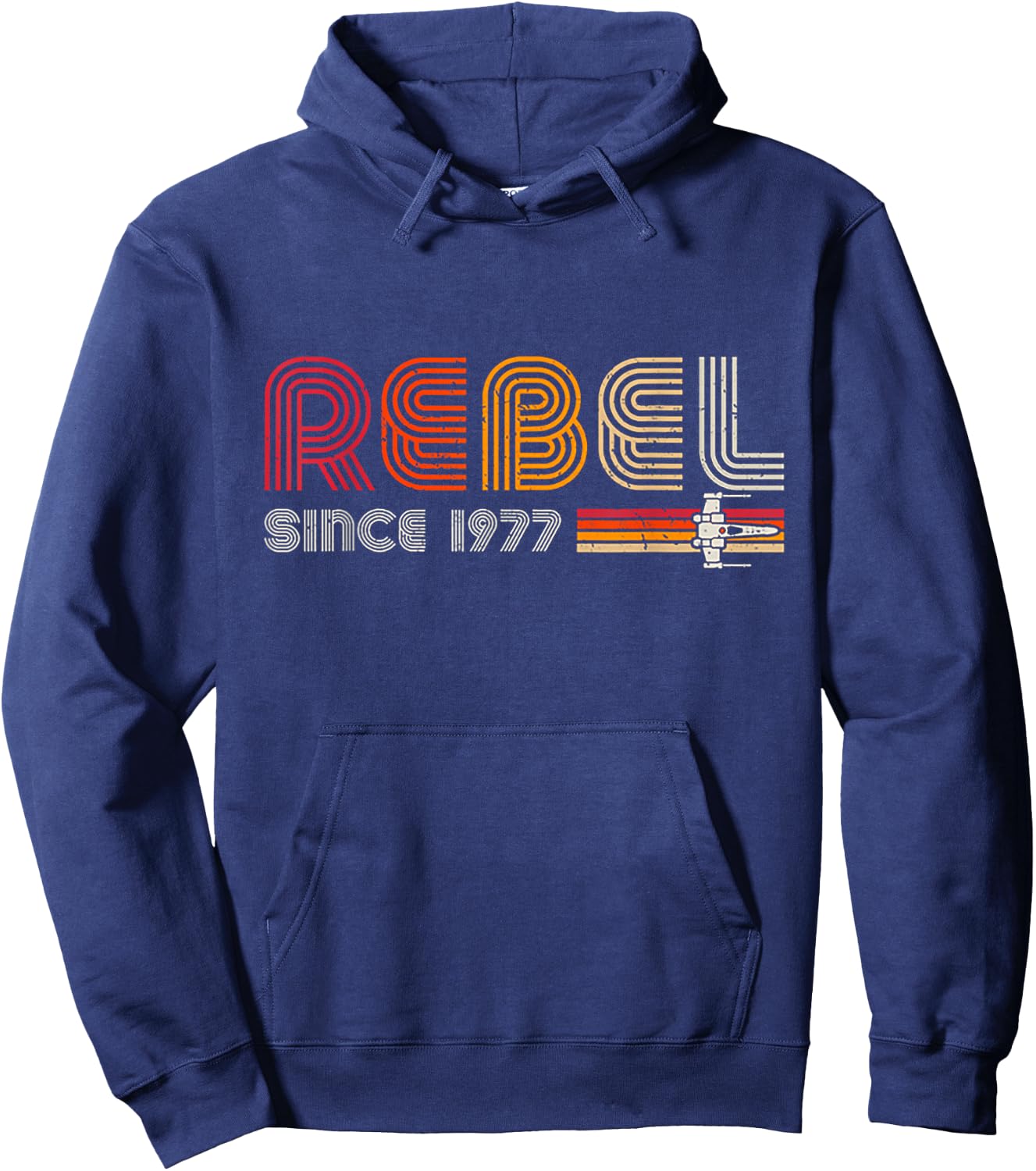 Rebel Since 1977 Retro Vintage Hoodie - Hoodie | Navy