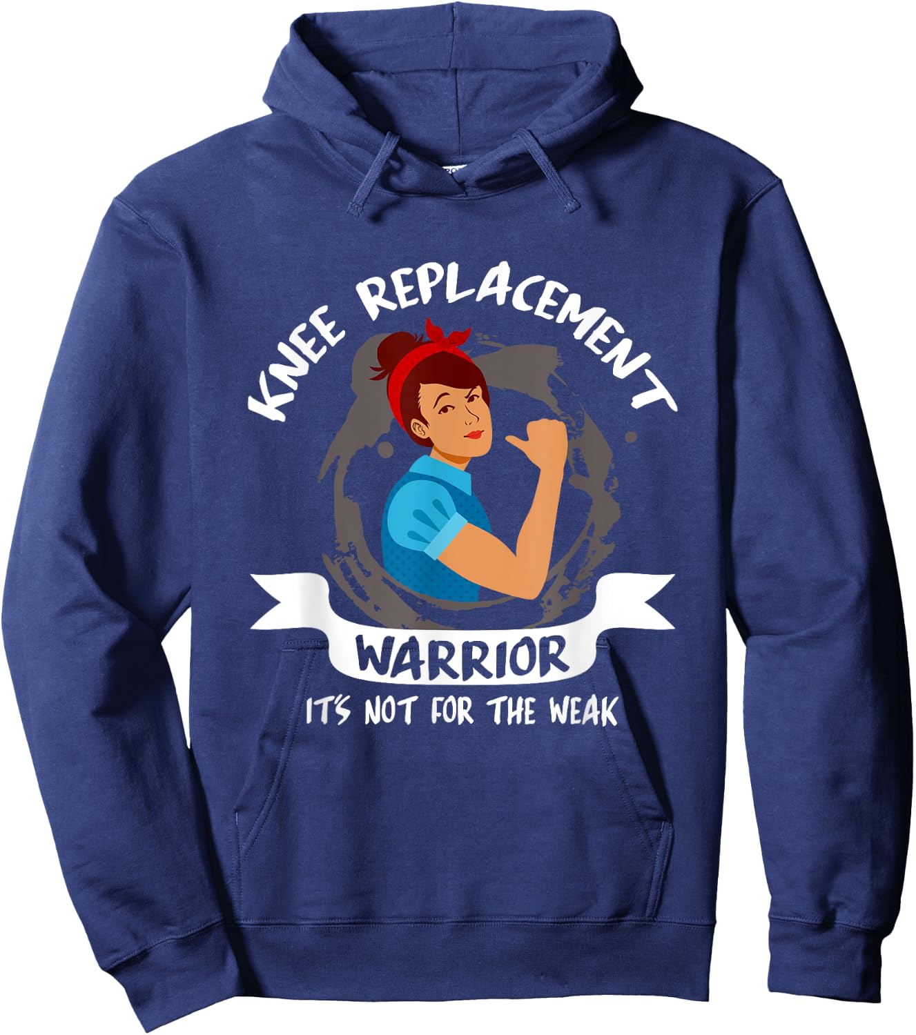 Funny Knee Replacement Surgery Recovery Get Well Gag Outfit Hoodie - Hoodie | Navy