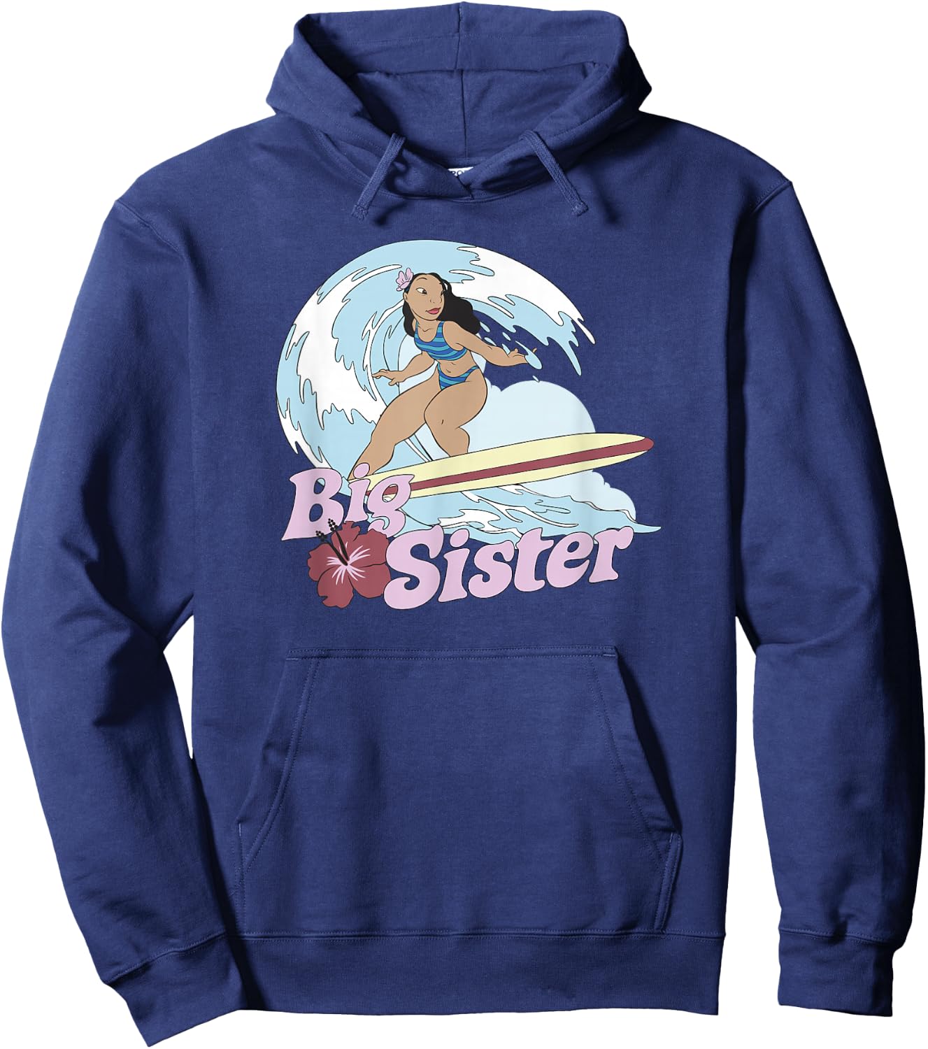 Disney Lilo & Stitch Big Sister Nani Surfing Hoodie - Hoodie | Navy