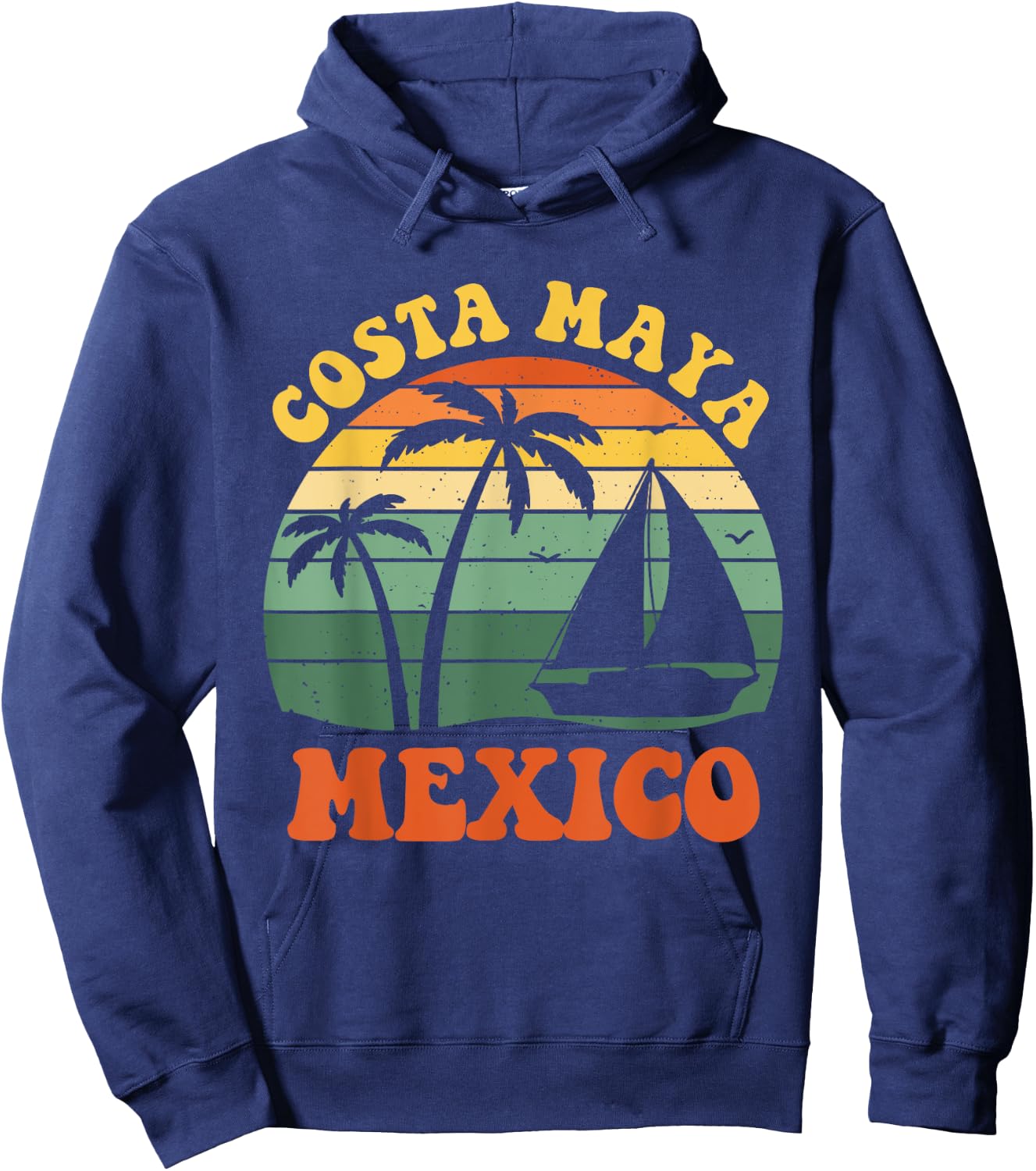 Costa Maya Mexico Sunset Matching Family Vacation Hoodie - Hoodie | Navy