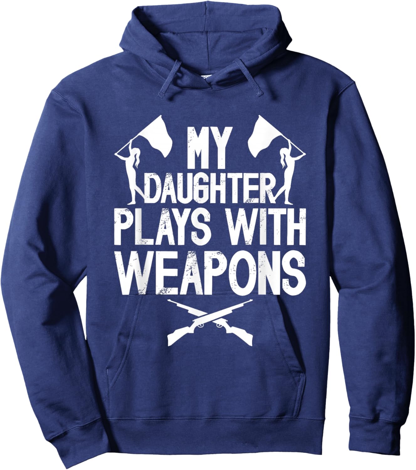 Funny Color Guard Dad Of A Color Guard Member Dad Guard Dad Hoodie - Hoodie | Navy