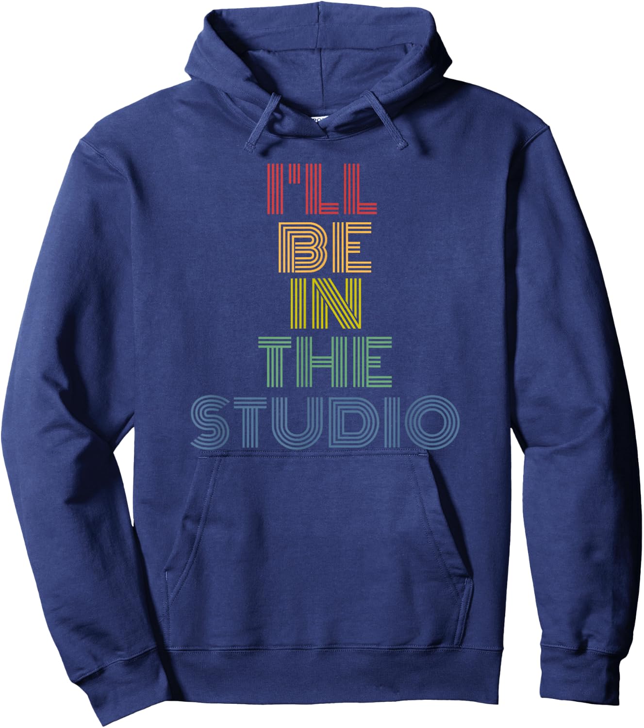I'll Be In The Studio retro 70s vintage Hoodie - Hoodie | Navy