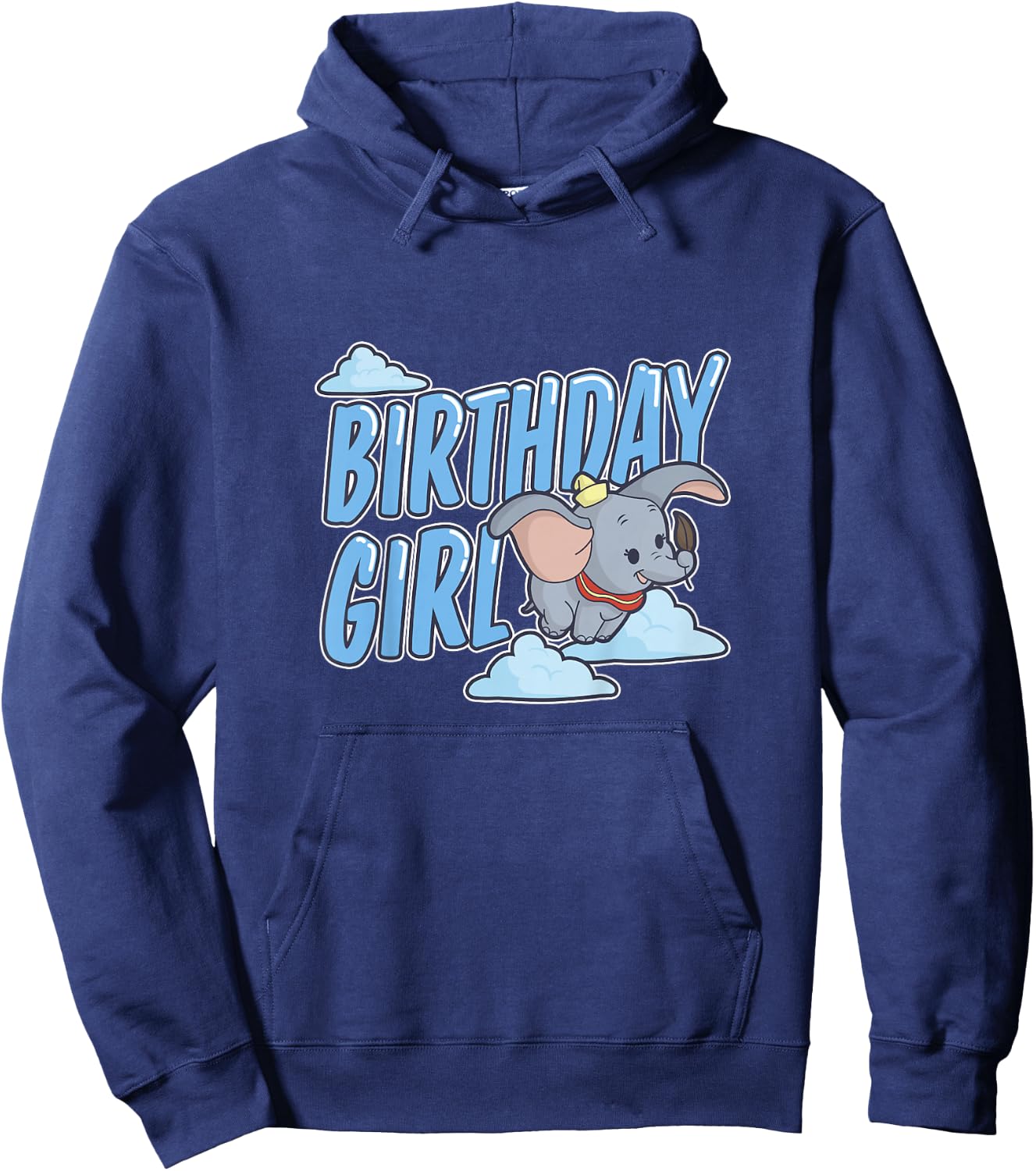 Kids Disney Dumbo Birthday Girl Cute Flying Sky Portrait Youth Hoodie - Hoodie | Navy