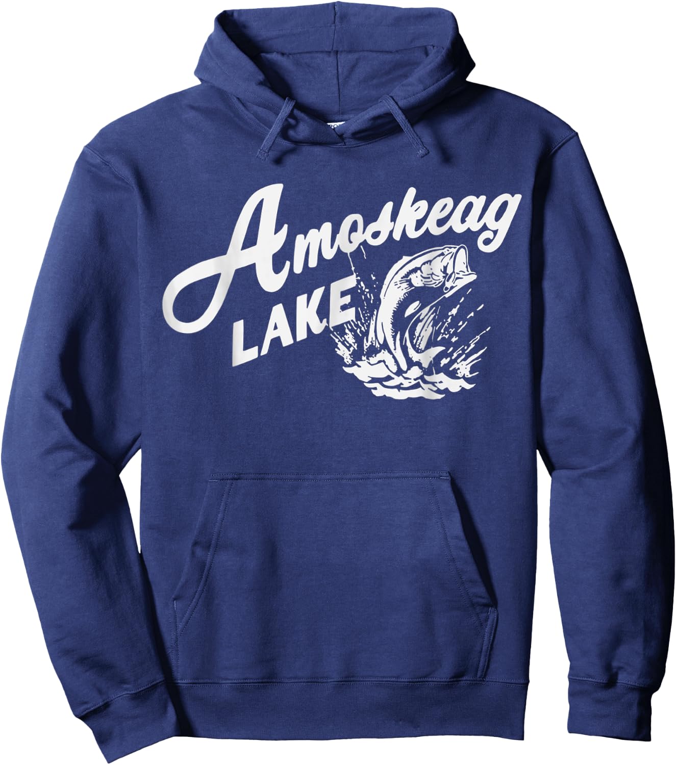 Amoskeag Lake New Hampshire Hoodie - Hoodie | Navy