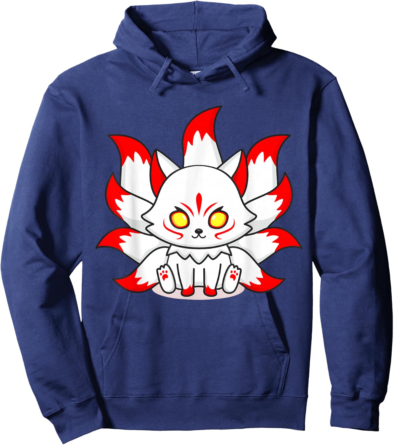 Kitsune Mask Nine-Tailed Fox Esport Logo Hoodie - Hoodie | Navy