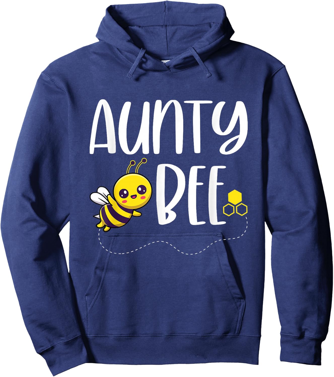 Birthday Bee Family Matching Aunty Bee Auntie Beekeeper Aunt Hoodie - Hoodie | Navy