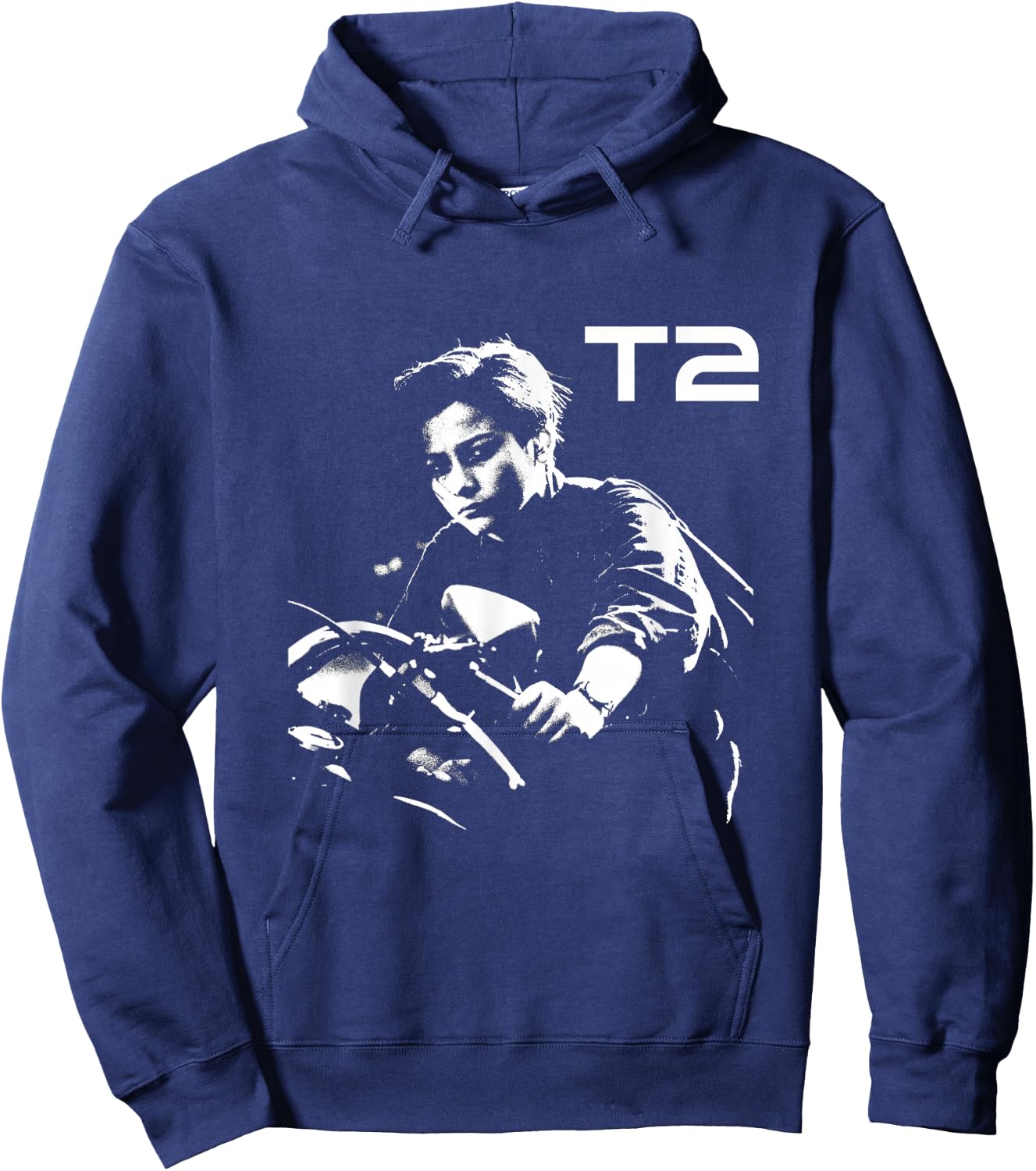 Terminator 2 Judgement Day John Connor Bike Hoodie - Hoodie | Navy