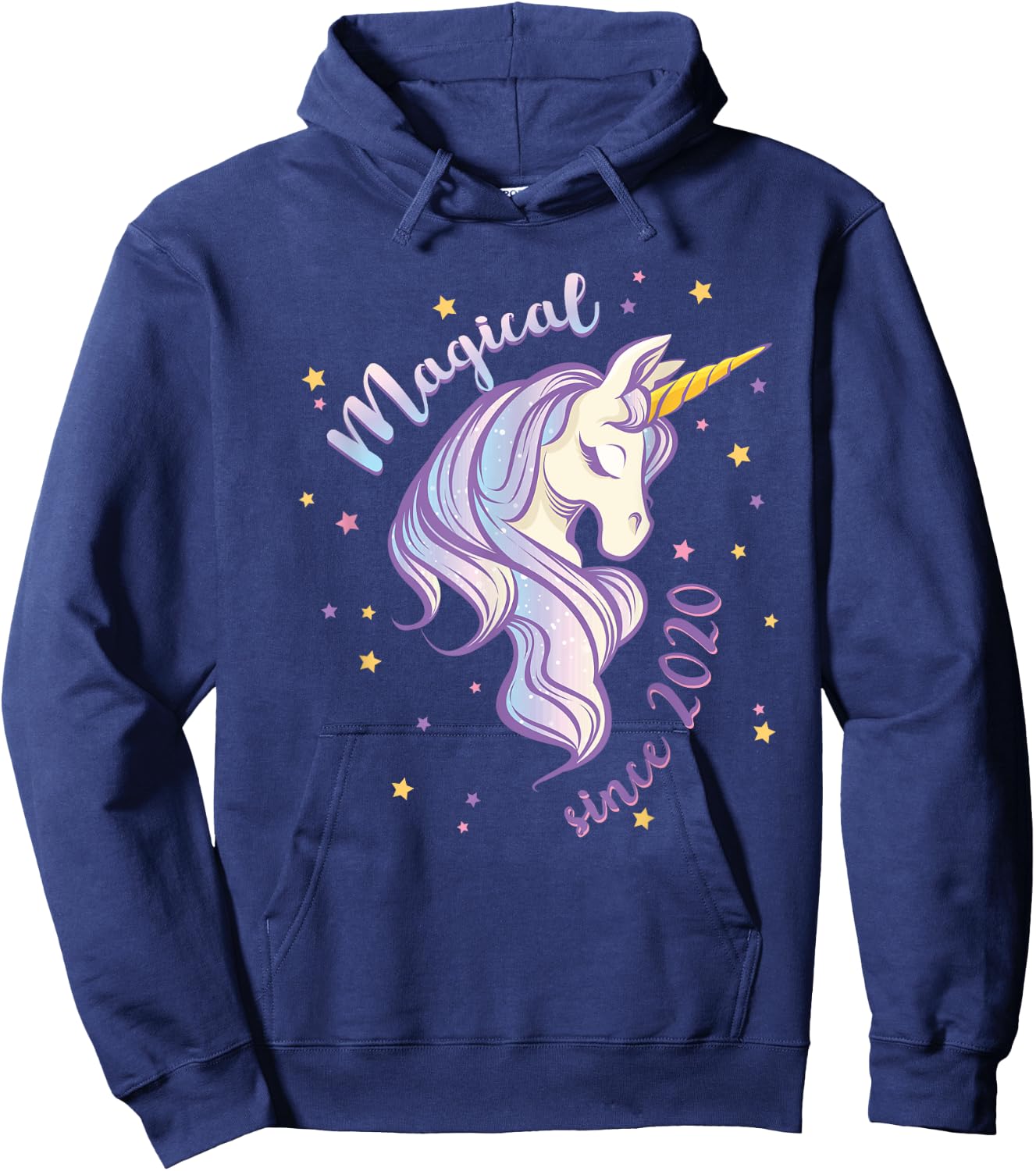 Unicorn Magical Since 2020 2nd Birthday Hoodie - Hoodie | Navy