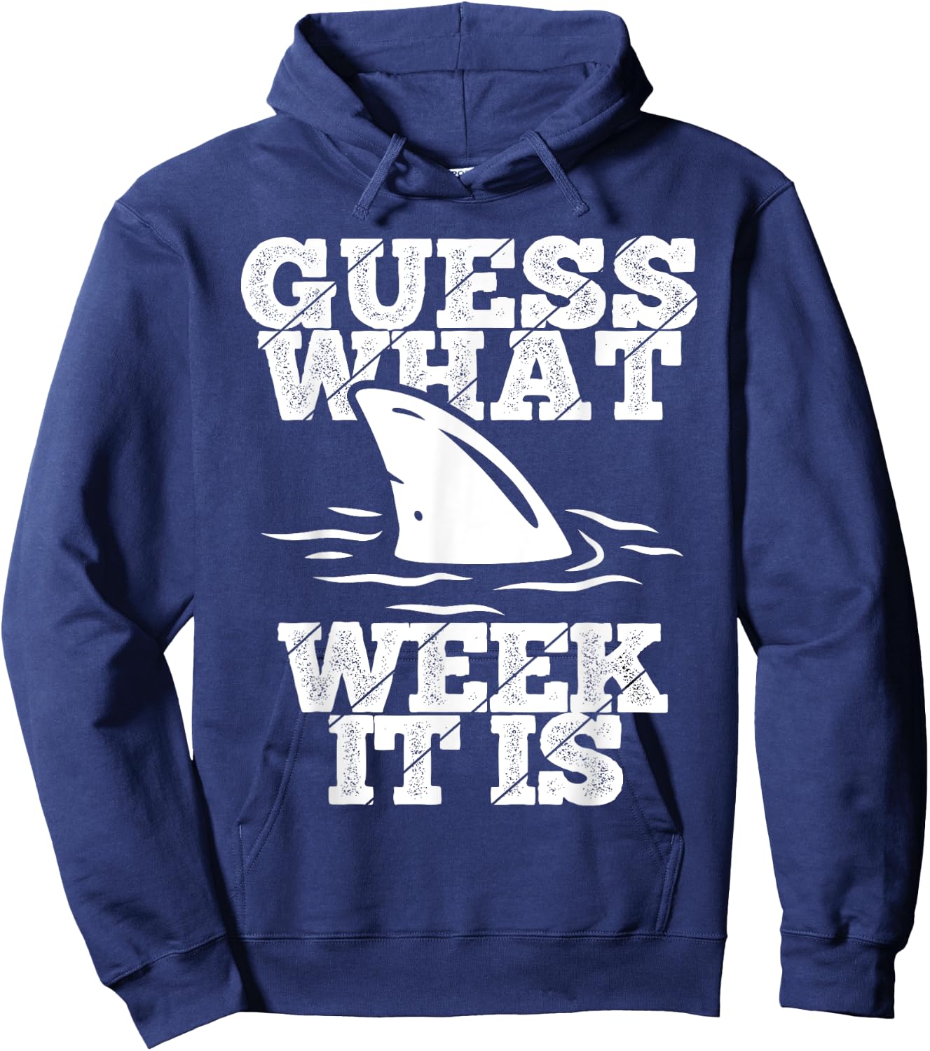 Guess What Week It Is Vacation Shark Environmentalists Hoodie - Hoodie | Navy