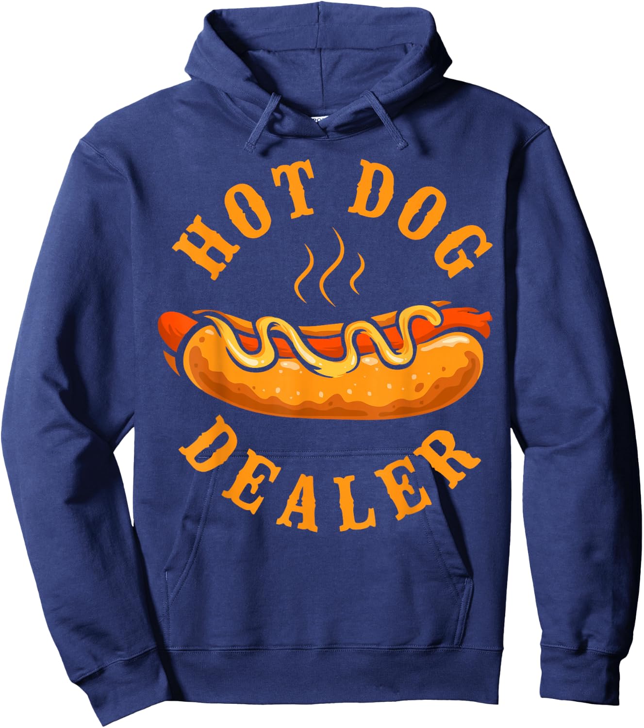 Hot Dog Adult Hot Dog Dealer Hoodie - Hoodie | Navy