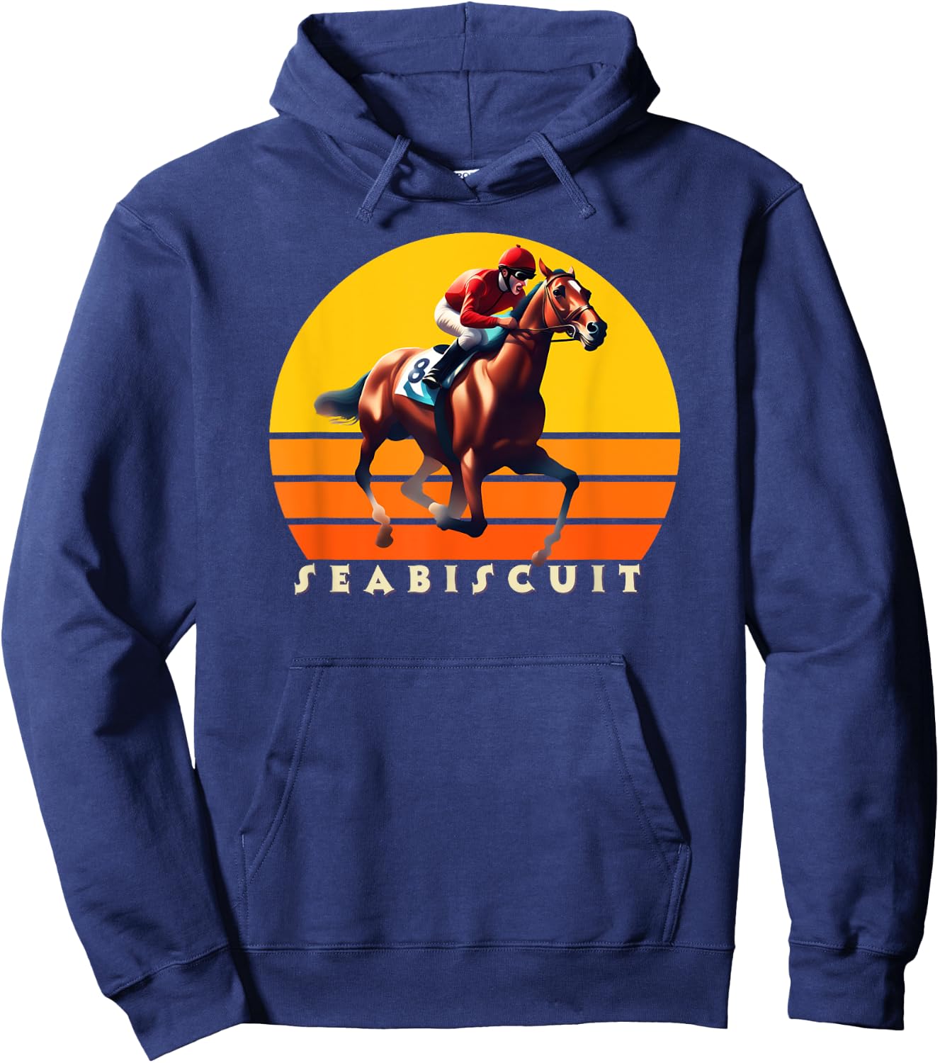 Seabiscuit Horse, Horse Racing, Del Mar, Santa Anita Shirt Hoodie - Hoodie | Navy