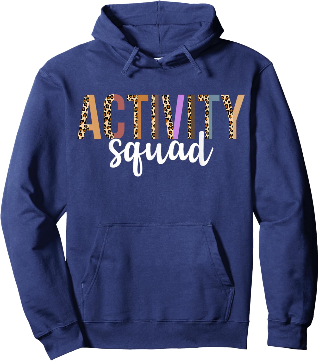 Activity Assistant Squad Professionals Week Leopard Women Hoodie - Hoodie | Navy