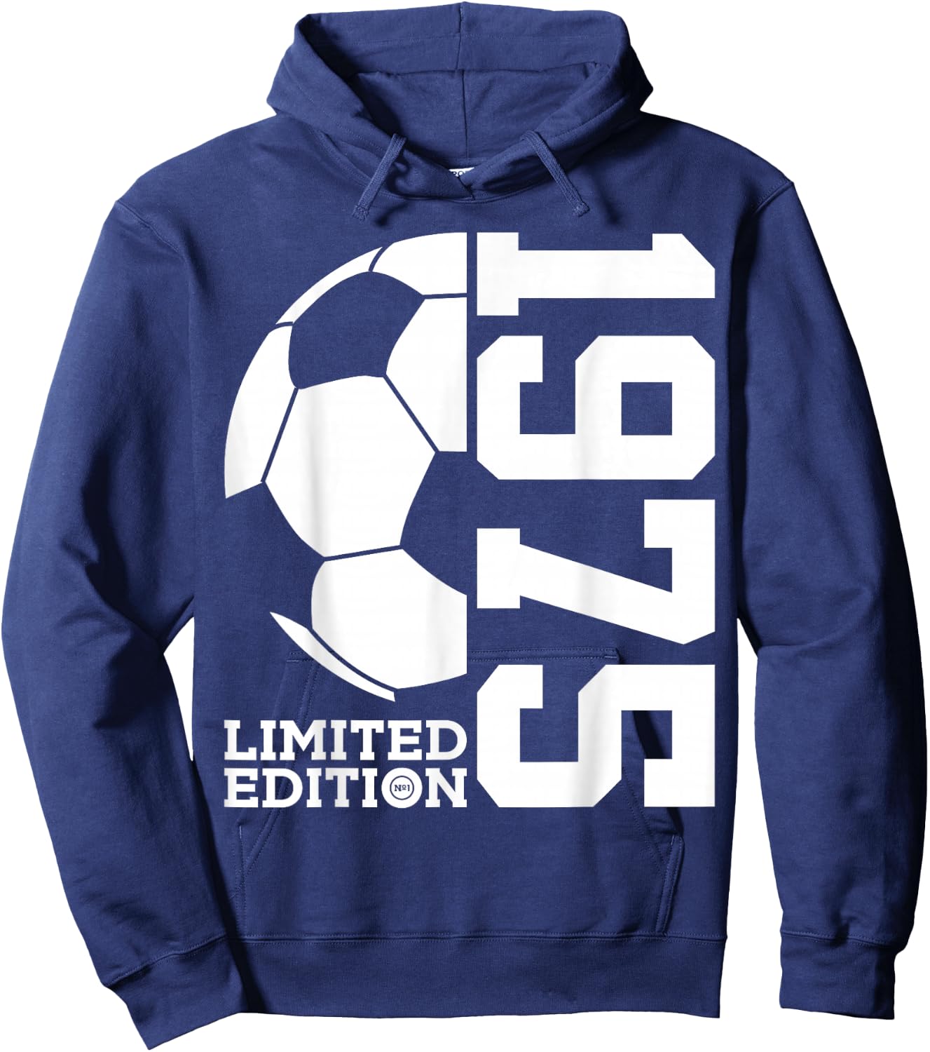 51st BIRTHDAY SOCCER LIMITED EDITION 1975 Hoodie - Hoodie | Navy