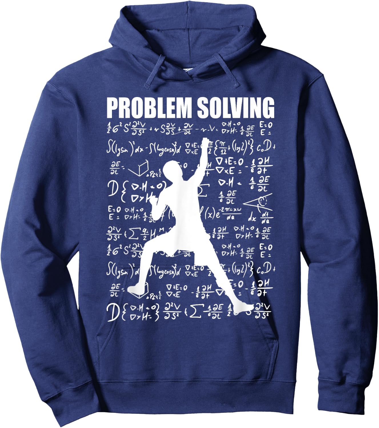 Problem Solving School Rock Climbing Climber Men Bouldering Hoodie - Hoodie | Navy