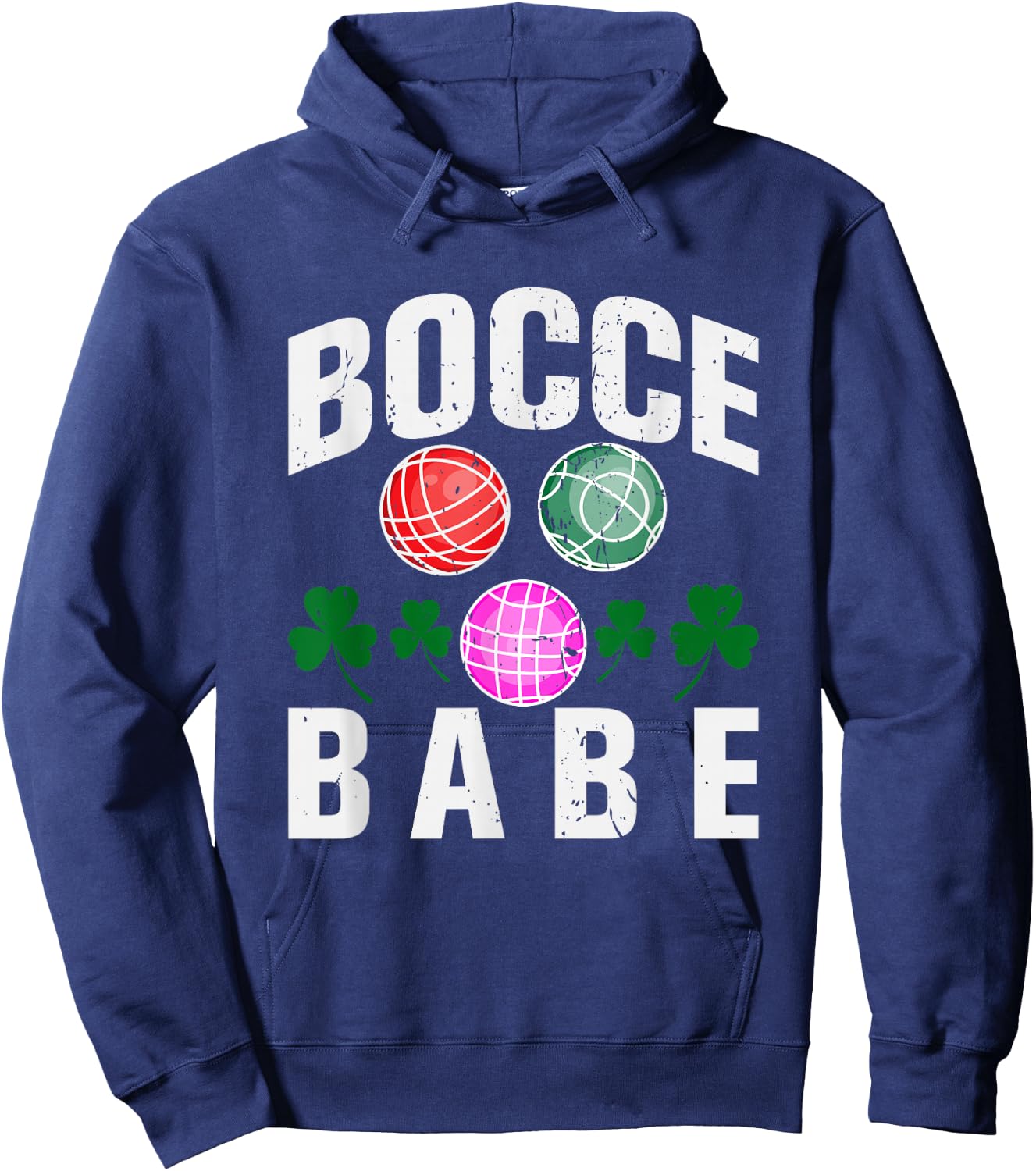 Bocce Babe Funny Bocce Ball Hoodie - Hoodie | Navy