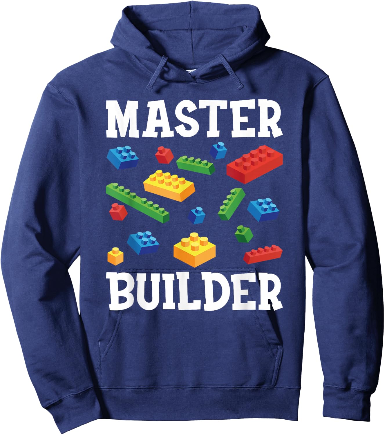 Master Builder Kids Block Building Brick Builder Hoodie - Hoodie | Navy
