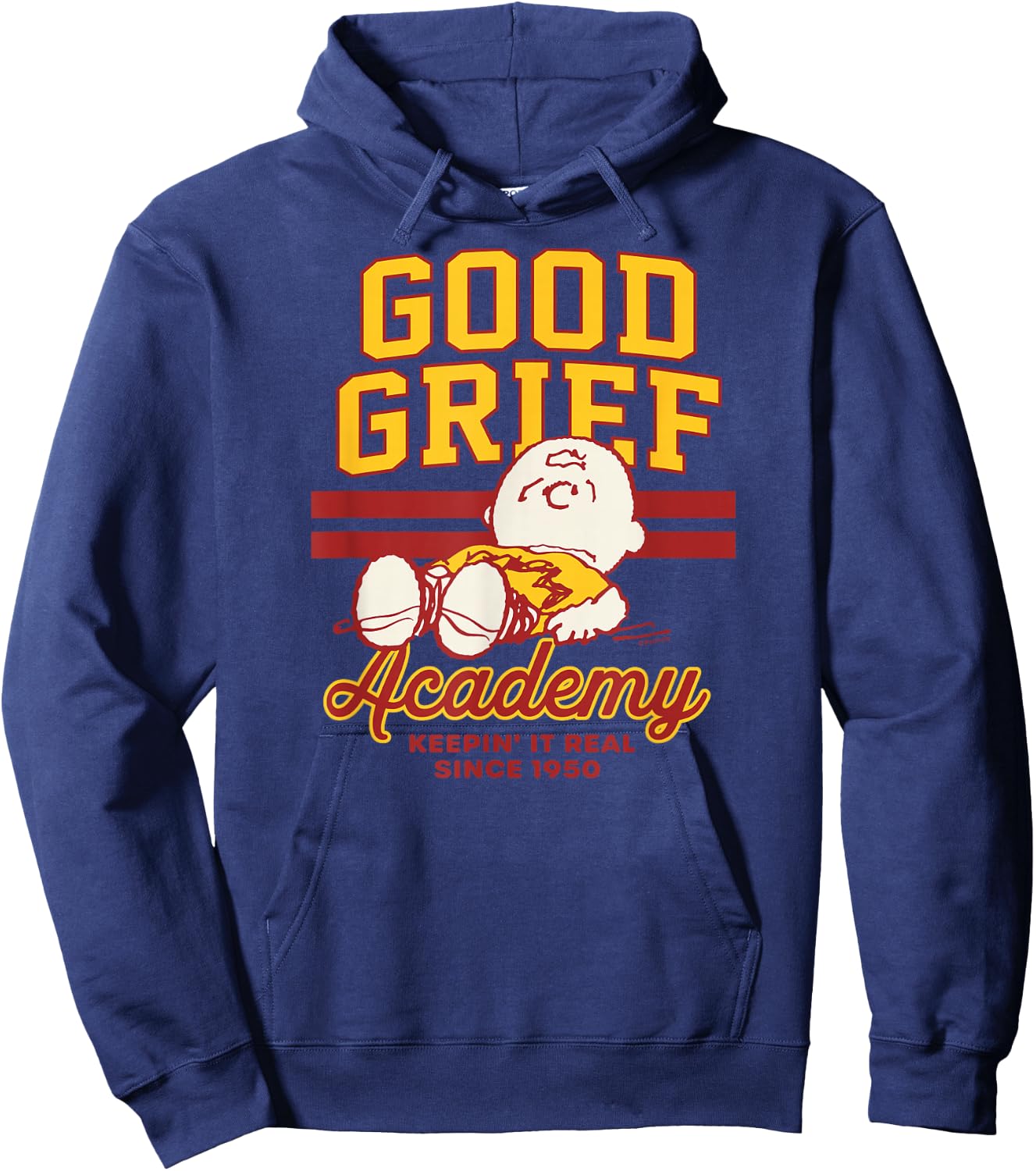 Peanuts - Good Grief Academy Hoodie - Hoodie | Navy