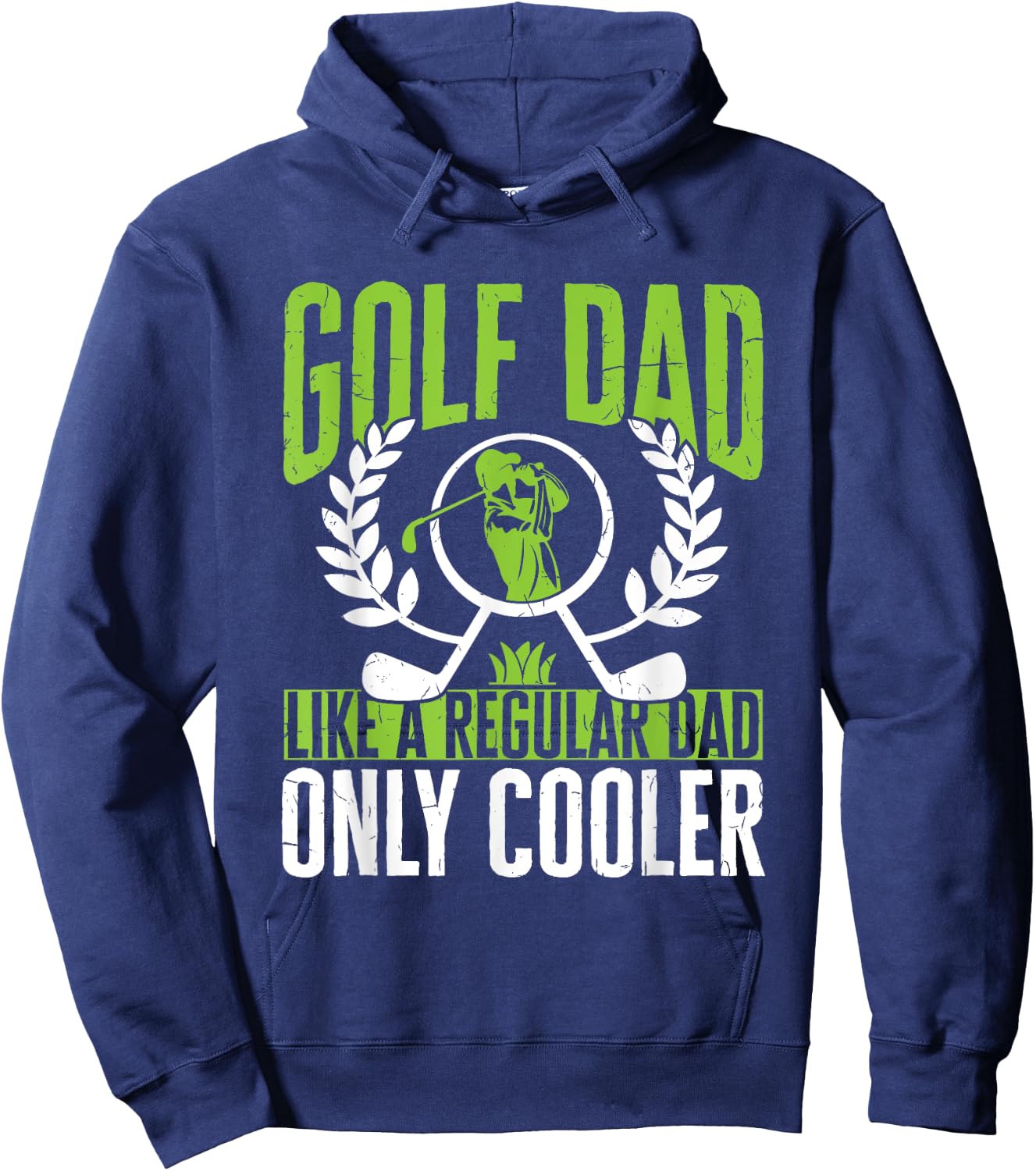 Golf Golfer Golf Dad like a regular Dad only cooler Hoodie - Hoodie | Navy