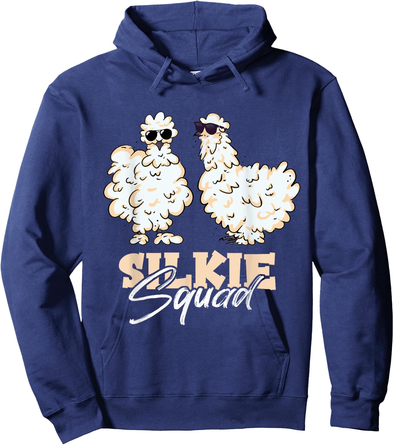 Silkie Squad Silk Chicken Silky Chicken Silkie Chicken Lover Hoodie - Hoodie | Navy