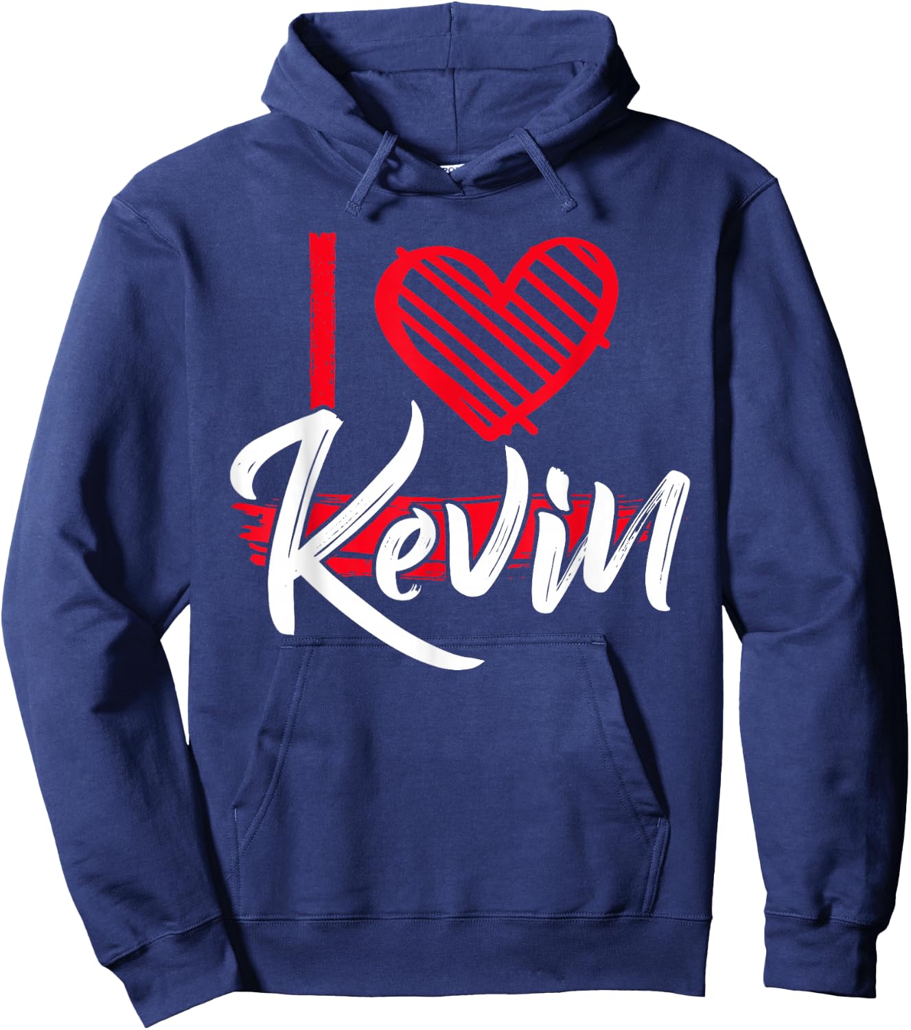 I Love KEVIN Shirt Name Kevin T Shirt I Heart Kevin Hoodie - Hoodie | Navy