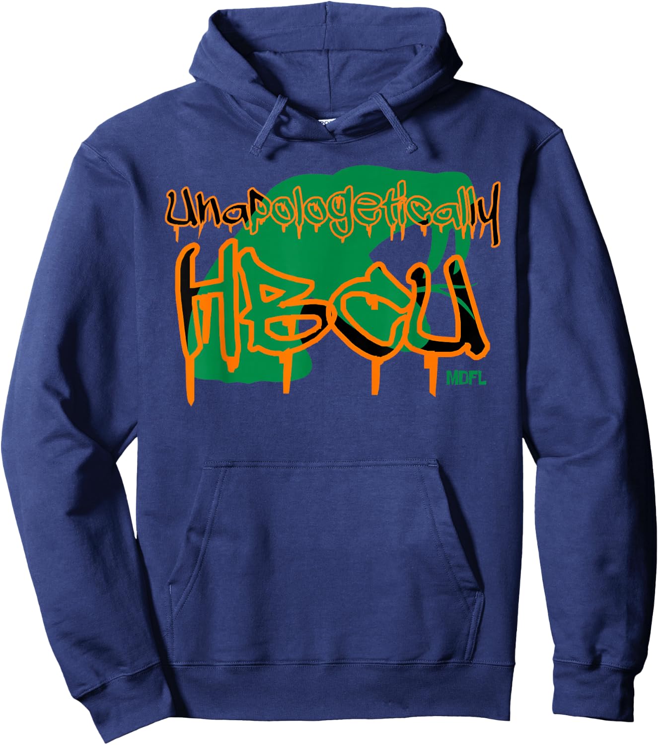 MDFL Designs Unapologetically HBCU FAMU Hoodie - Hoodie | Navy